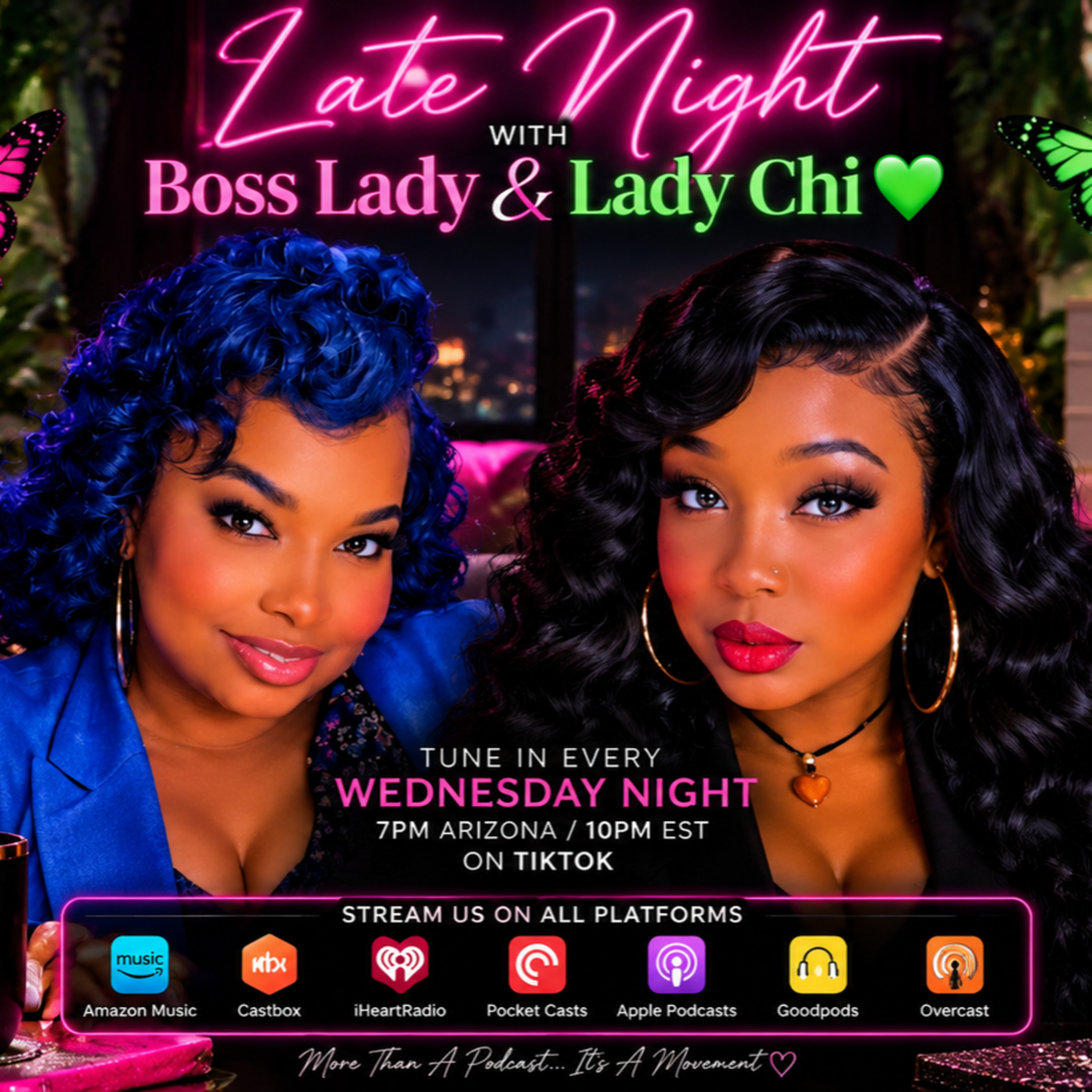 Late night with boss lady and lady Chi