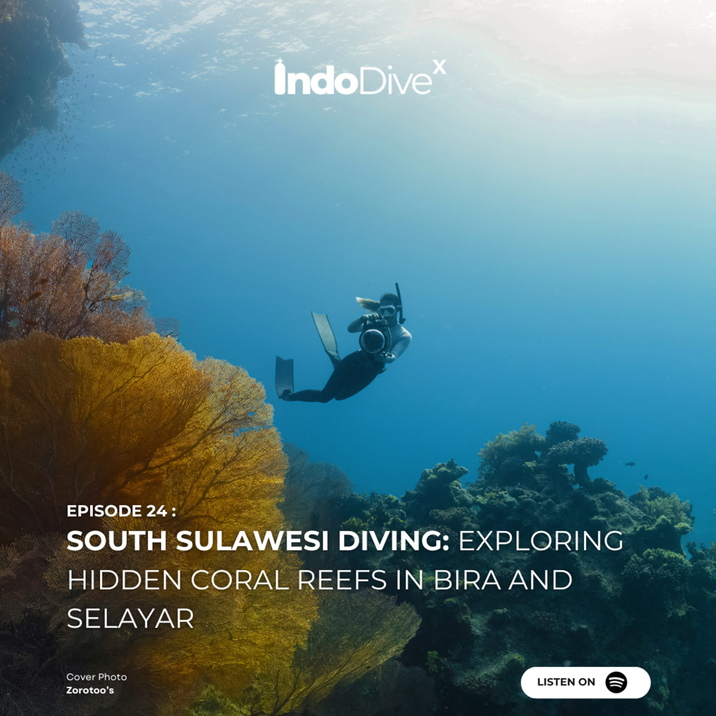 EPISODE 24 : South Sulawesi Diving: Exploring Hidden Coral Reefs in Bira and Selayar | IndoDiveX episode artwork
