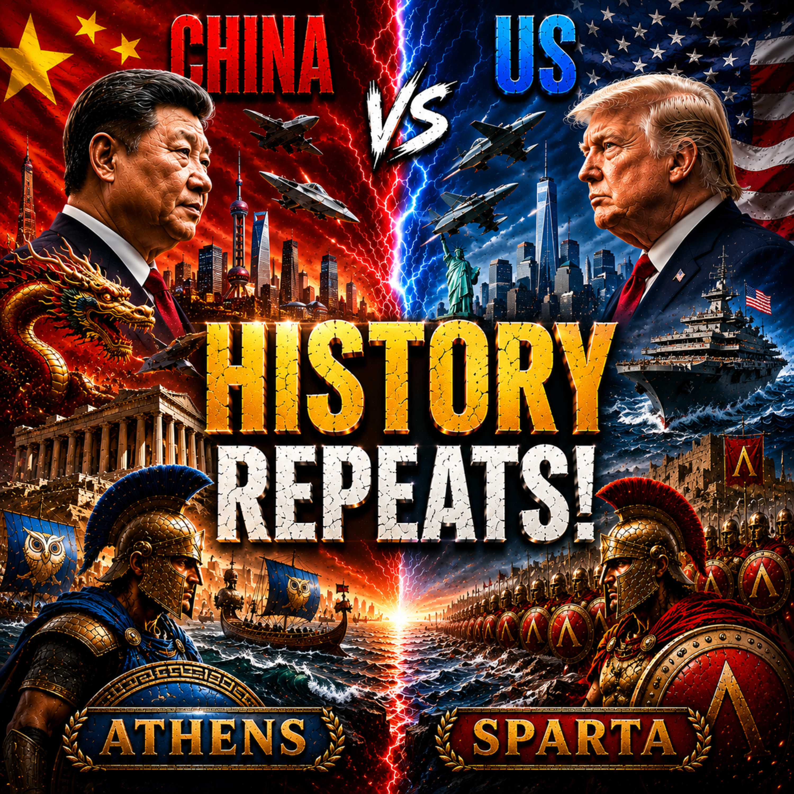 Athens vs Sparta. China vs US. One Ancient Fear. One Hidden Fault Line. And The Whole World Sitting In Between. episode artwork