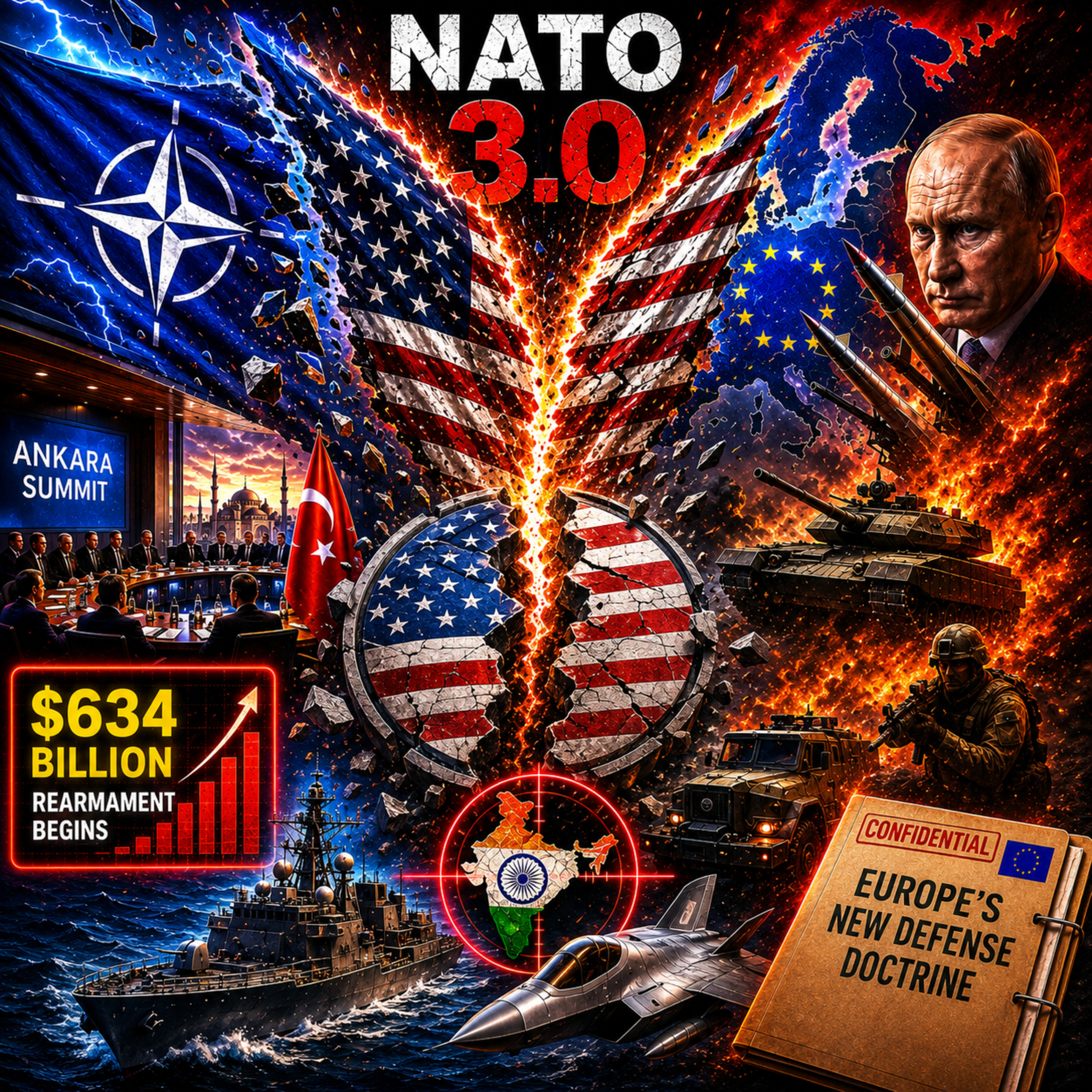 💥 NATO 3.0 LAUNCHED IN ANKARA: EUROPE DIVORCES THE US — AND INDIA IS IN THE CROSSHAIRS episode artwork