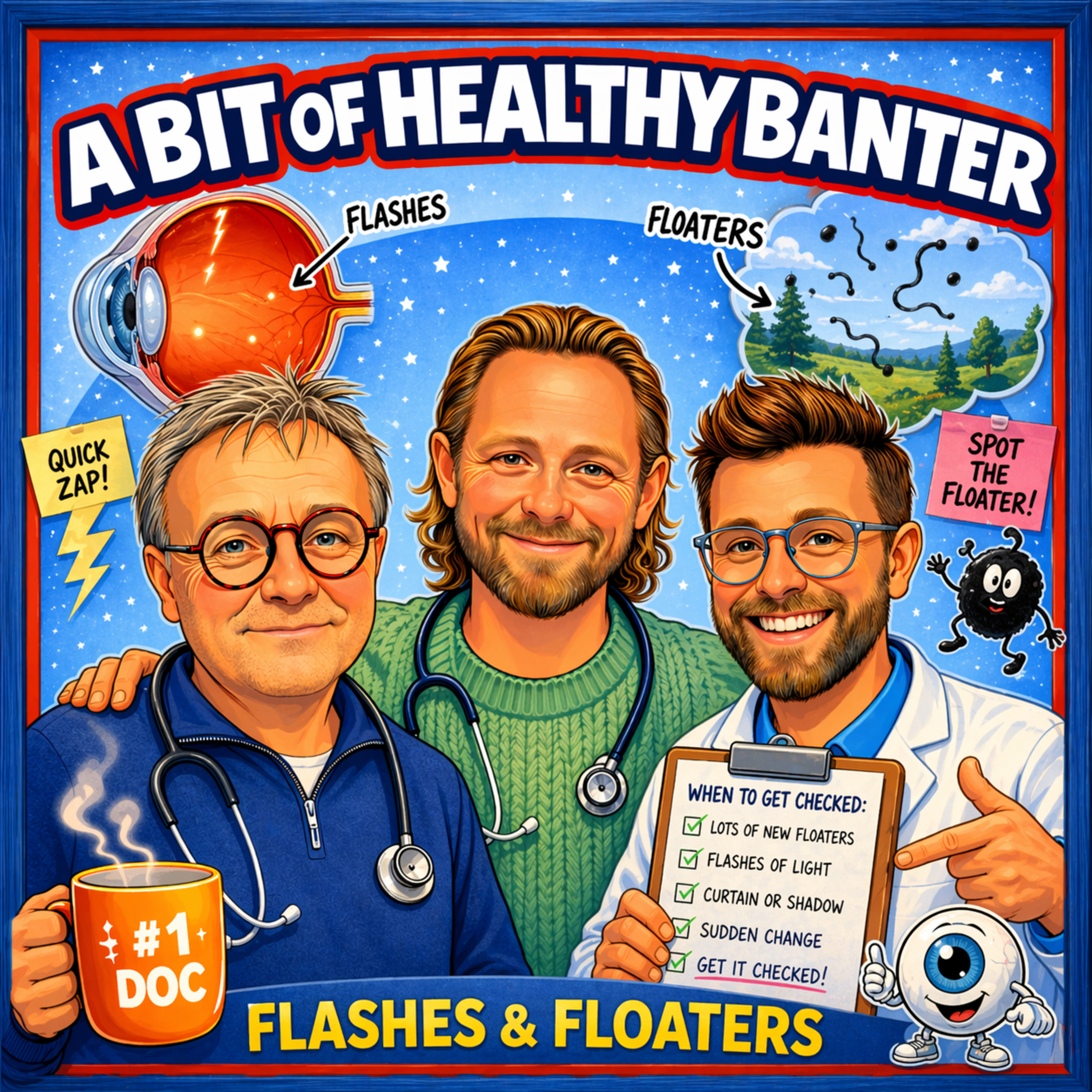 Flashes and Floaters: Not the ones at public pools, but the ones in our eyes episode artwork