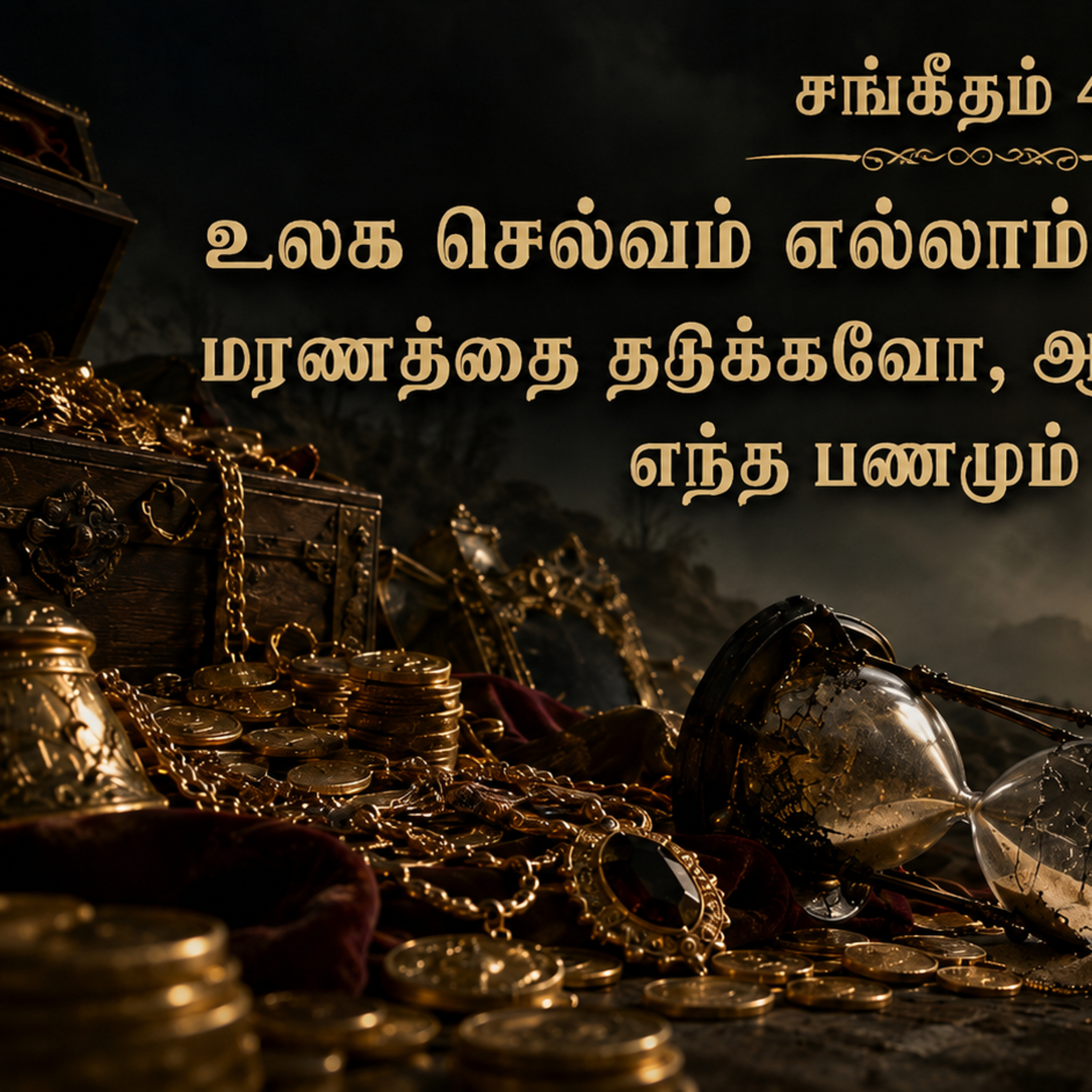 உலக செல்வம் தற்காலிகமானது; மரணத்தை தடுக்கவோ, ஆத்துமாவை மீட்கவோ எந்த பணமும் போதாது - சங்கீதம் 49 episode artwork