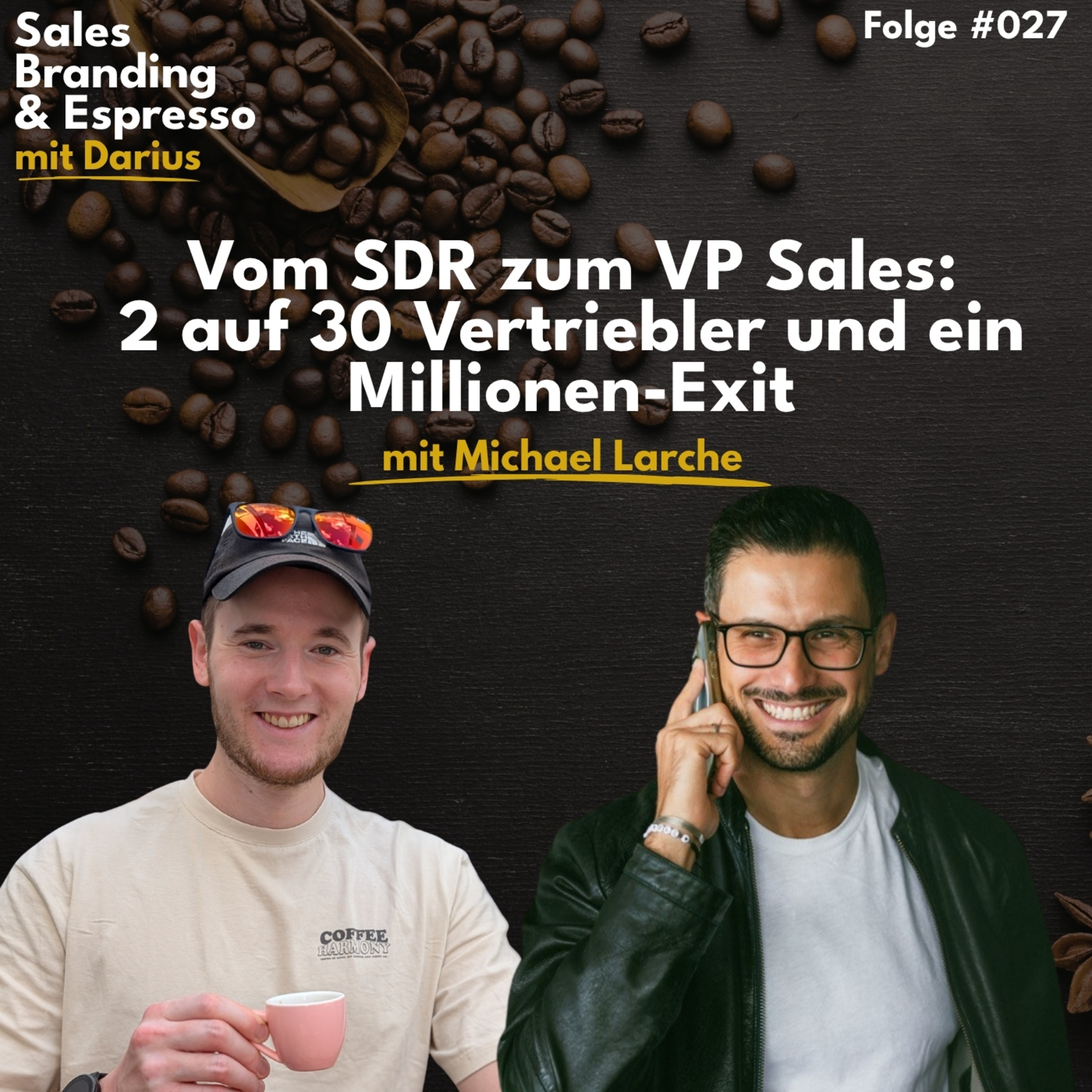 #027 Vom SDR zum VP Sales: 2 auf 30 Vertriebler und ein Millionen-Exit | mit Michael Larche