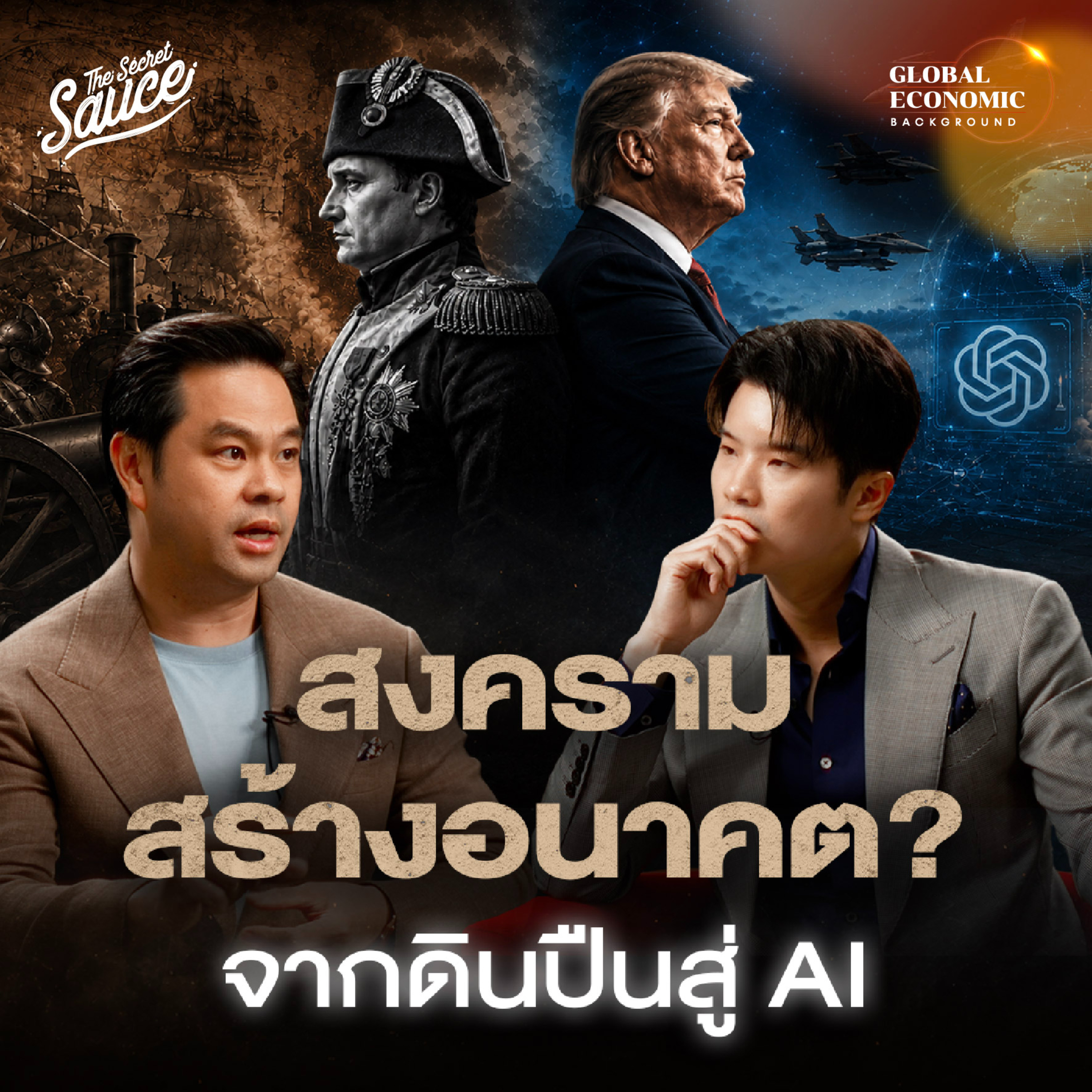 GEB60 สงครามสร้างอนาคตจริงหรือ? จากดินปืนสู่ AI 