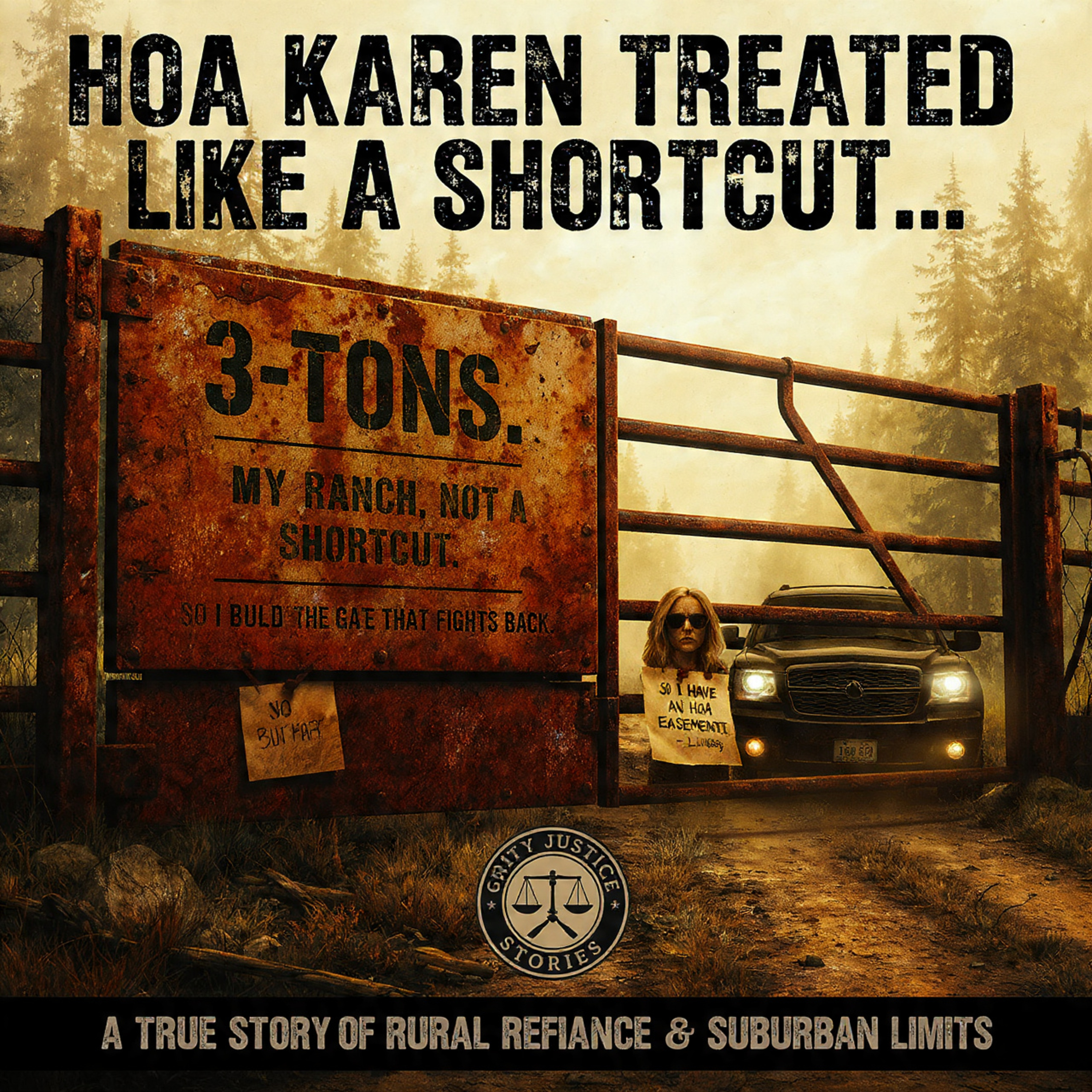 HOA Karen Treated My Ranch Like A Shortcut. So I Built A 3-Ton Gate That Fights Back episode artwork