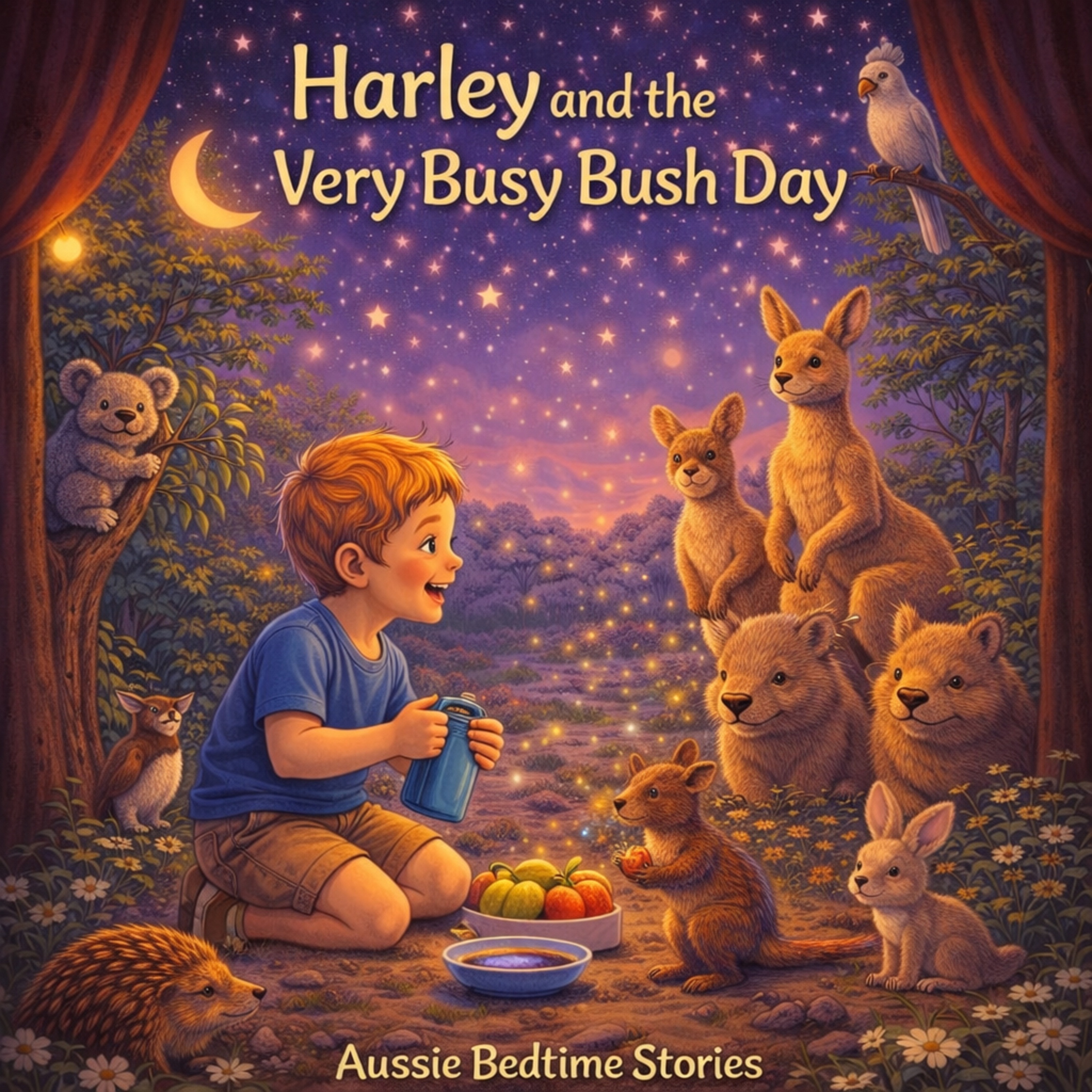 Harley and the Busy Bush Day That Learned to Slow Down (Calm Bedtime Story for Kids: Aussie Animal)