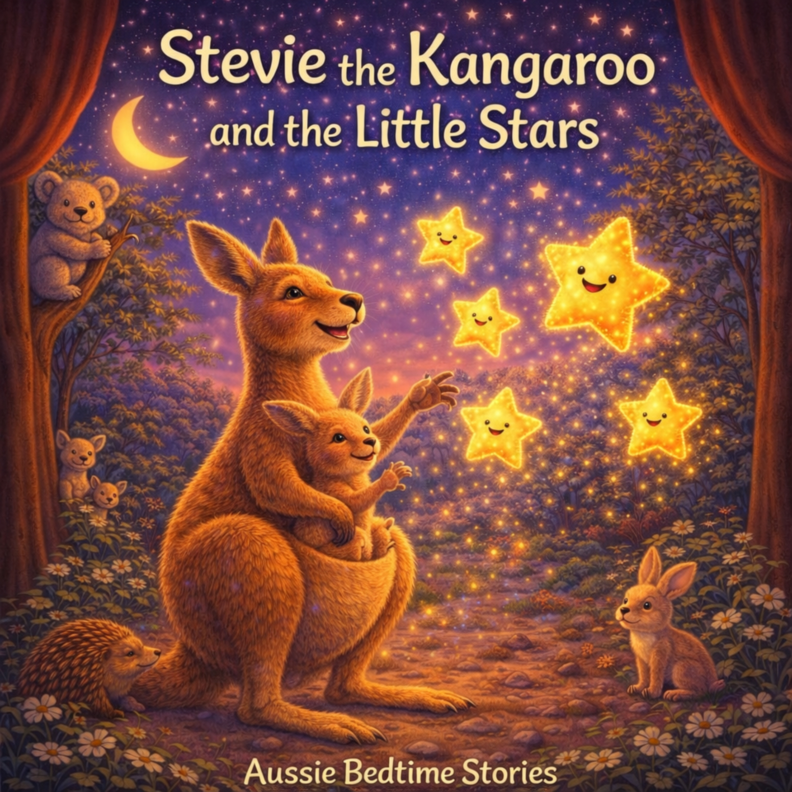 Stevie the Kangaroo and the Little Stars (Aussie Animal Story)