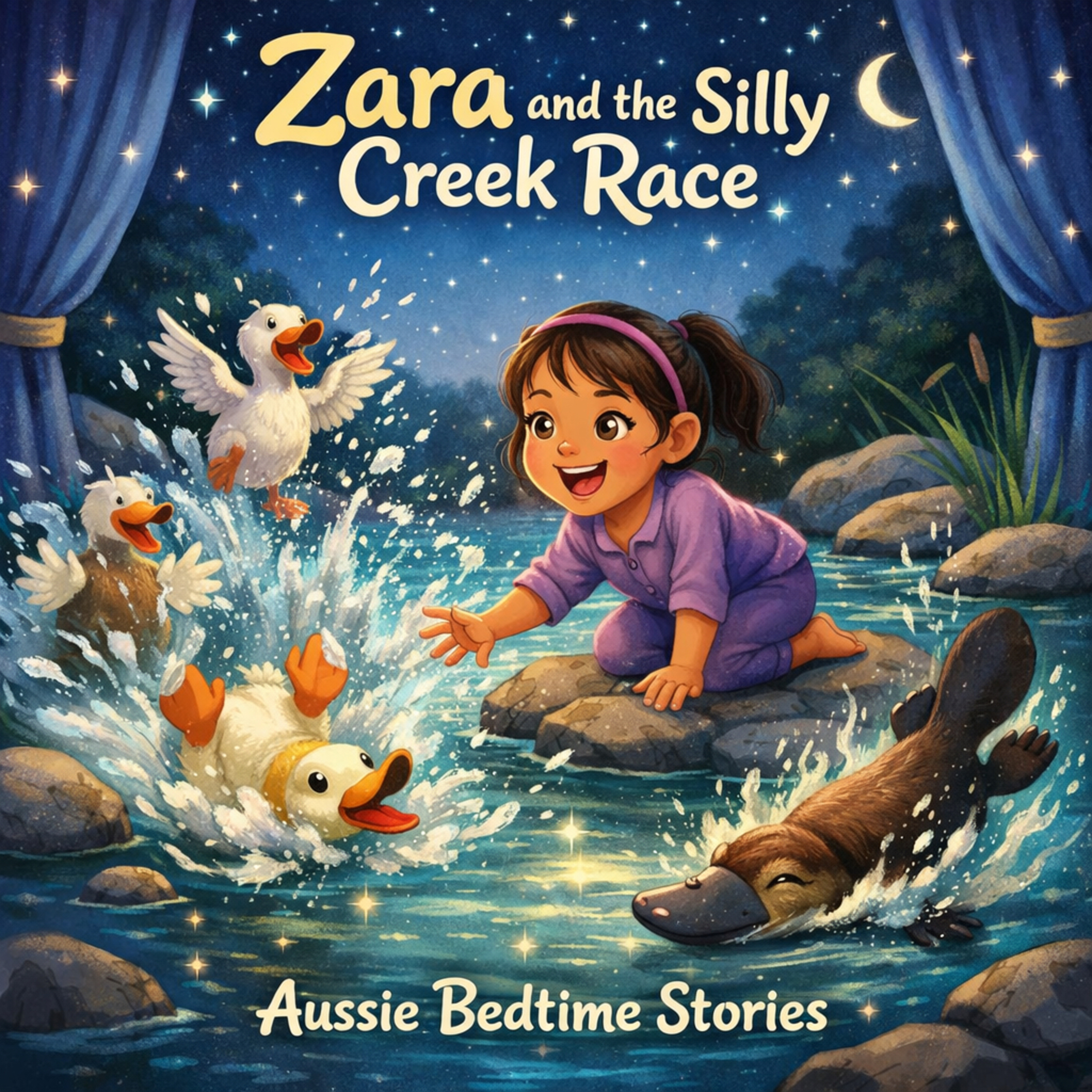 Zara and the Gentle Creek That Learned to Flow (Funny Bedtime Story: Aussie Animal)