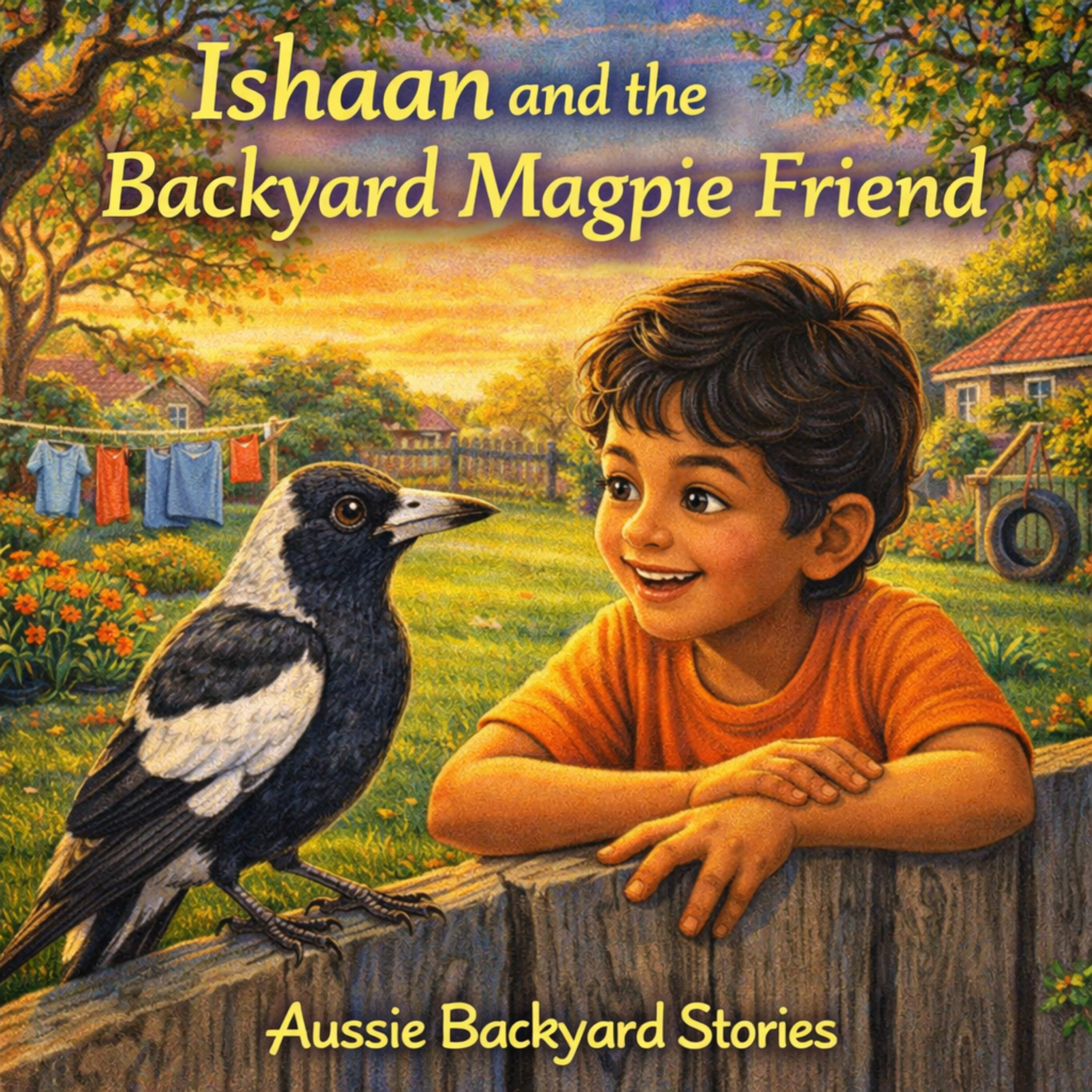 Ishaan and the Backyard Magpie Friend (Aussie Animal Story)