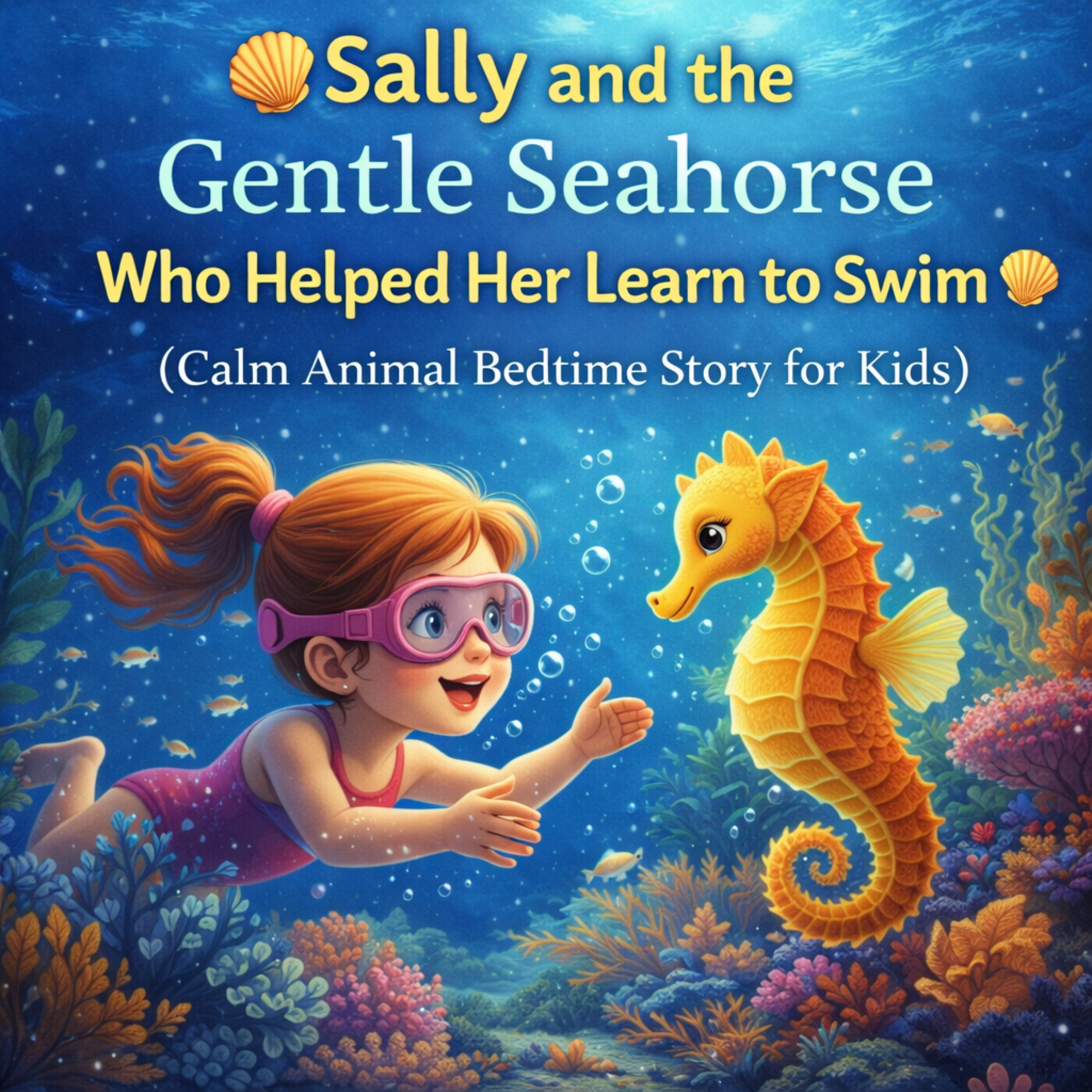 🌙 Sally and the Gentle Seahorse 🌊 Who Helped Her Learn to Swim (Calm Aussie Bedtime Story for Kids)