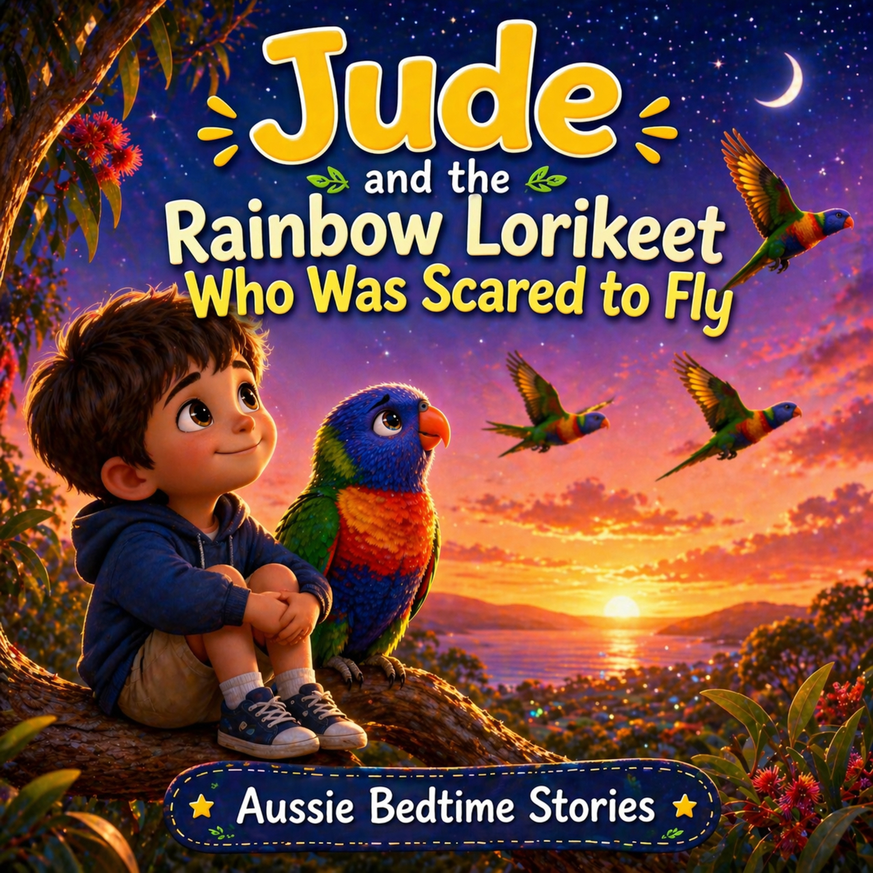 Jude the Little Bird Who Was Afraid to Fly 🐦 (Bedtime Story About Being Brave)