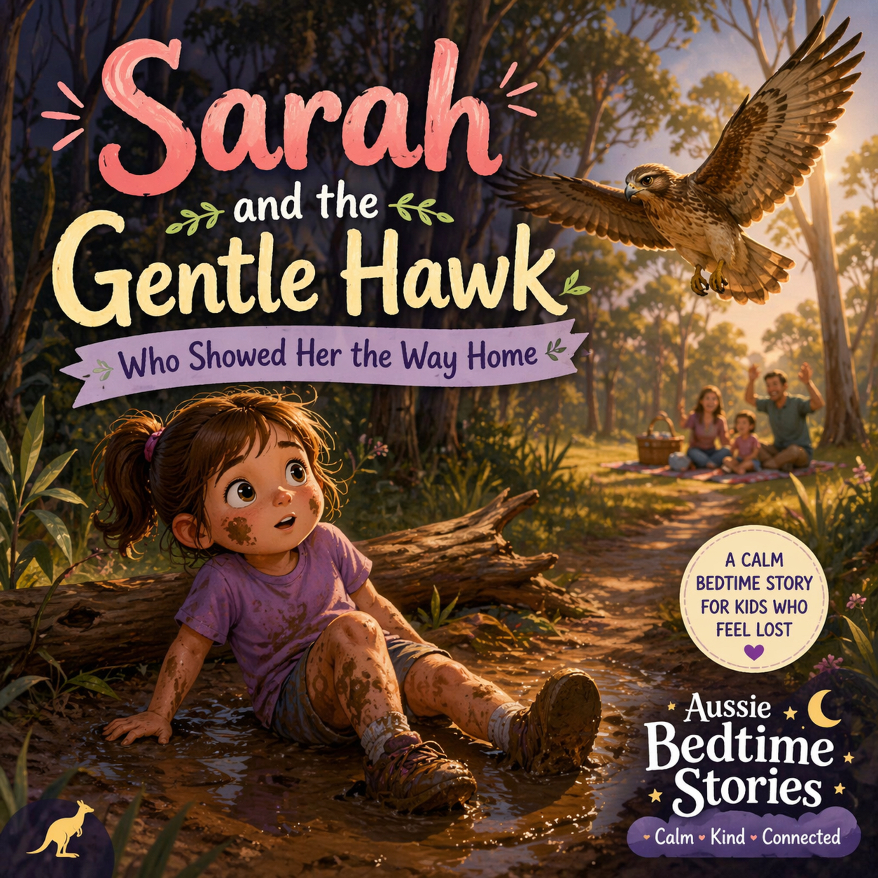 🌙 Sarah and the Gentle Hawk Who Showed the Way Home 🦅 (Calm Bedtime Story for Kids Who Feel Lost)