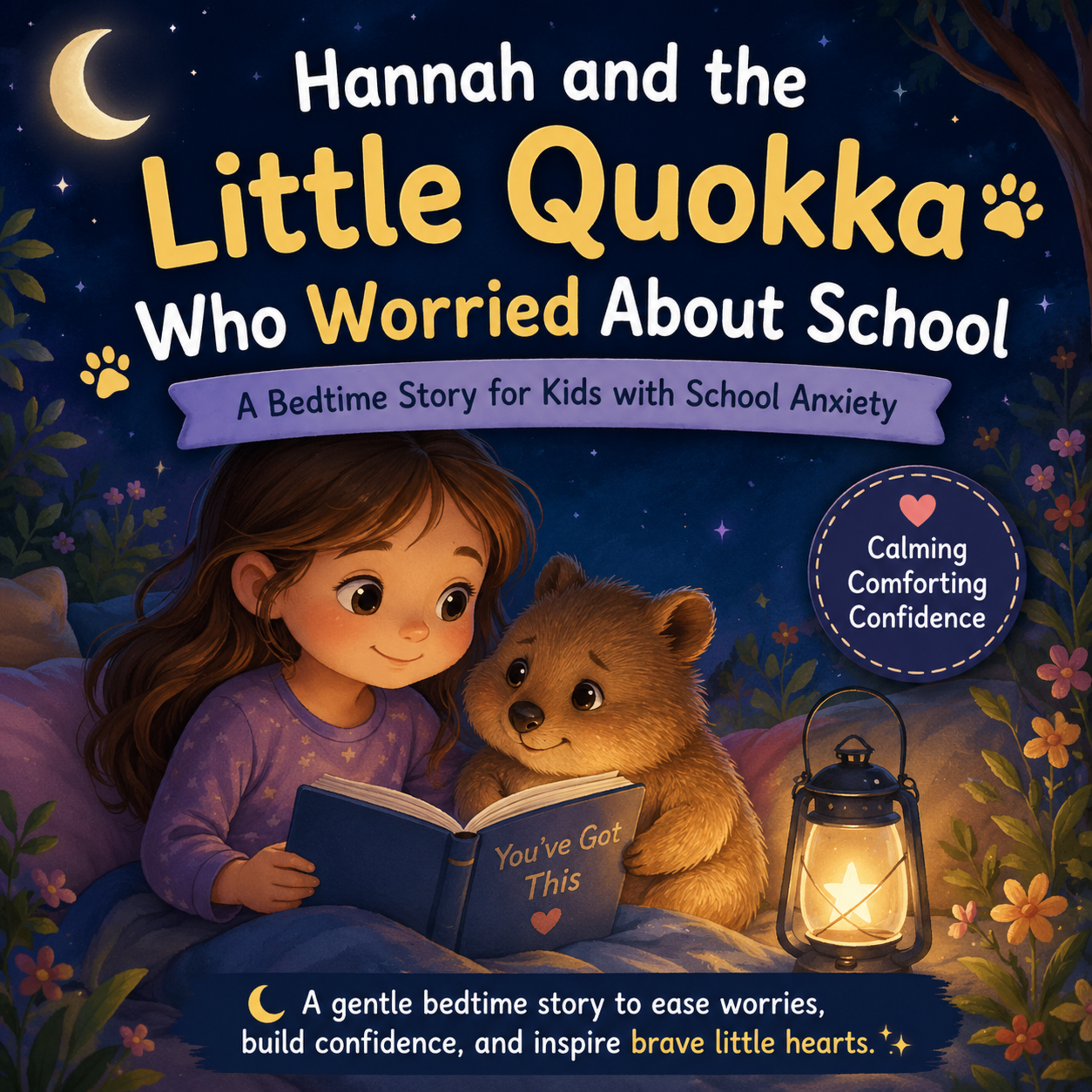 🌙 Hannah and the Little Quokka Who Worried About School 🐾 (Gentle Bedtime Story for Kids with School Anxiety & Worries)