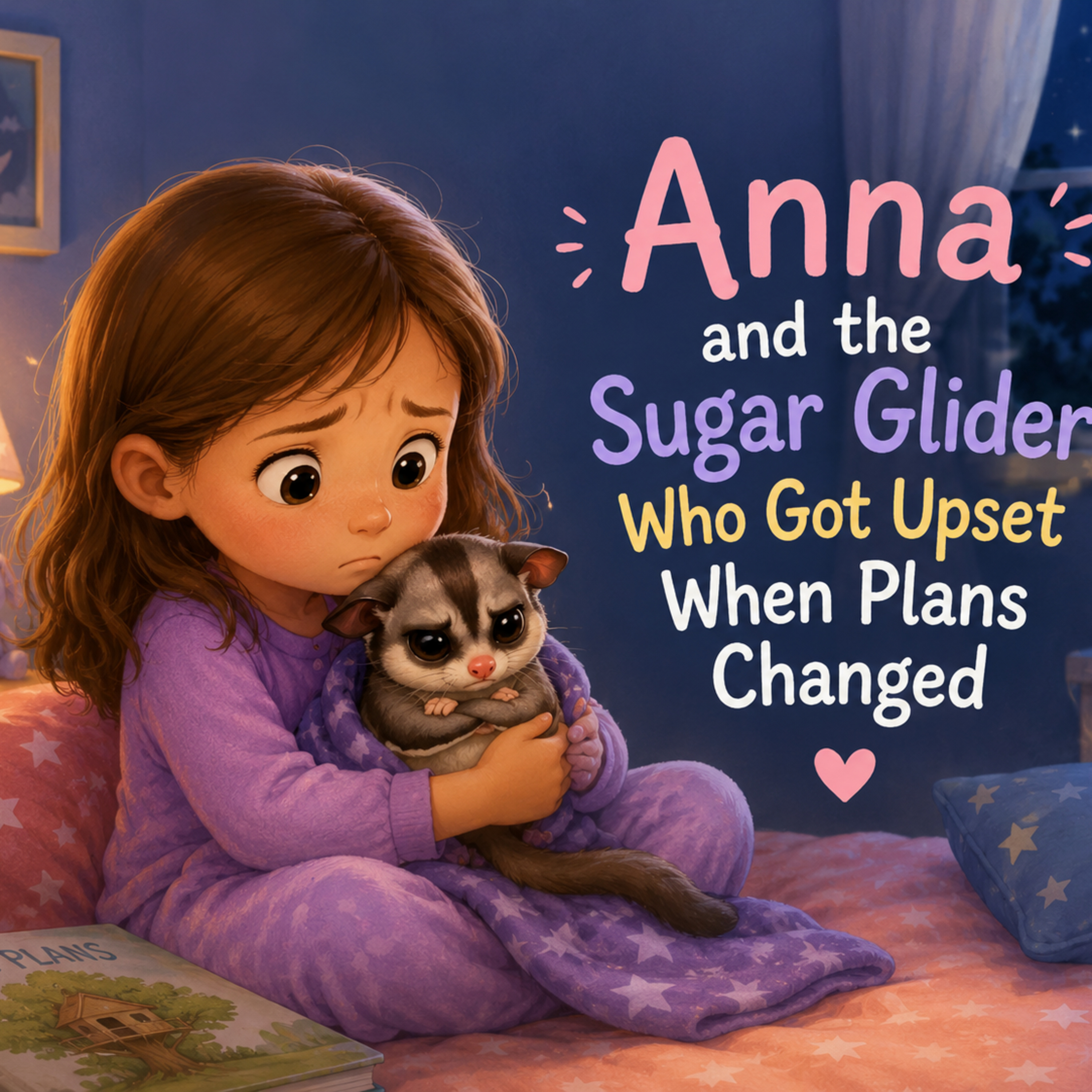 🌙 Anna and the Sugar Glider Who Got Upset When Plans Changed 🌟