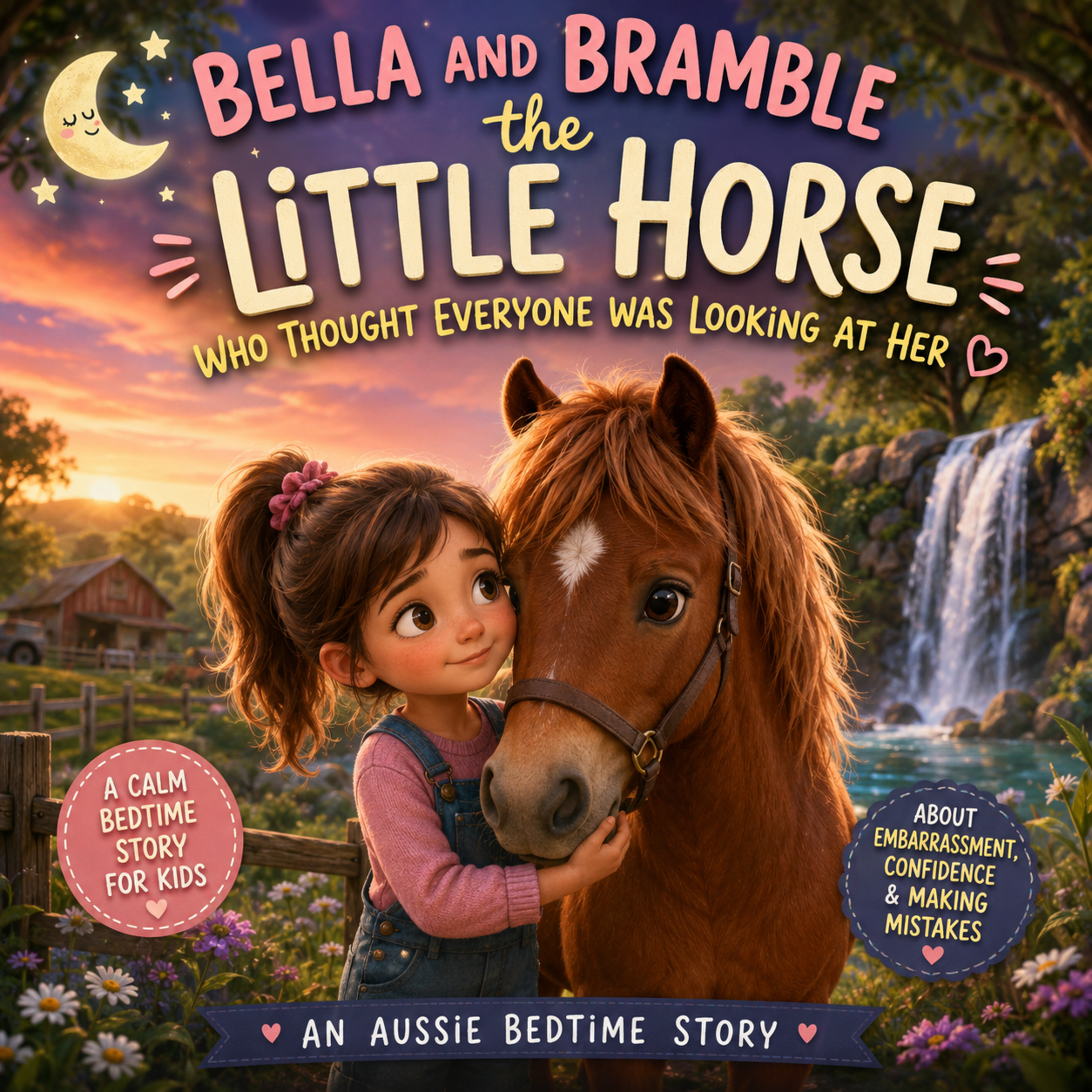 🌙 Bella and Bramble the Little Horse Who Felt Too Embarrassed to Say Hello 🐴 A Calm Bedtime Story for Kids About Embarrassment, Making New Friends & Finding the Courage to Be Yourself