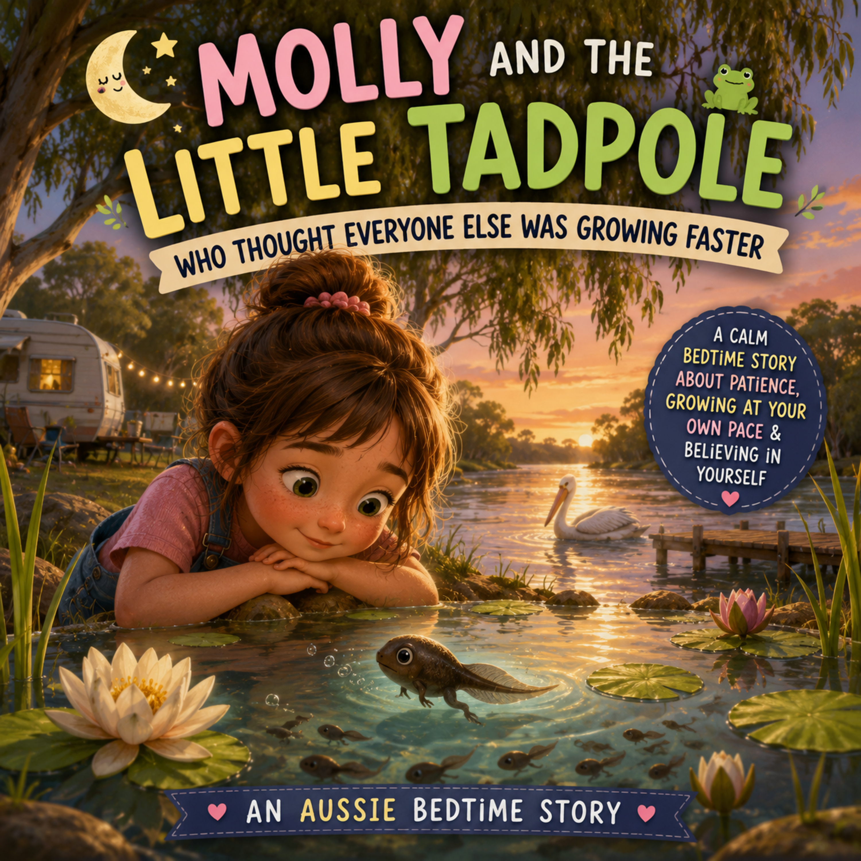 🌙 Molly and the Little Tadpole Who Thought Everyone Else Was Growing Faster 🐸 A Calm Bedtime Story for Kids About Patience, Growing at Your Own Pace & Believing in Yourself