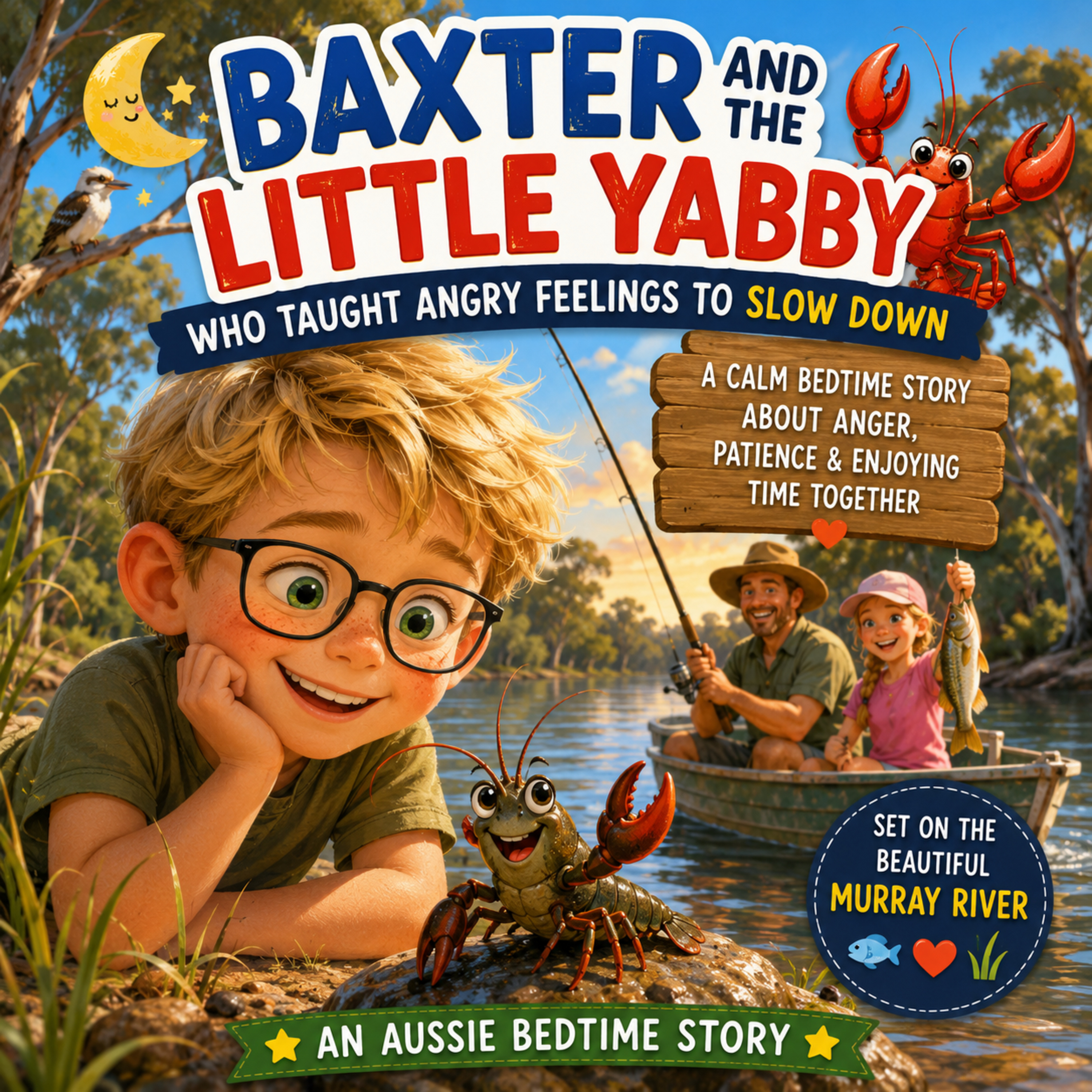 🌙 Baxter and the Little Yabby Who Taught Angry Feelings to Slow Down 🦞 (A Calm Bedtime Story for Kids About Anger, Patience & Enjoying Time Together)