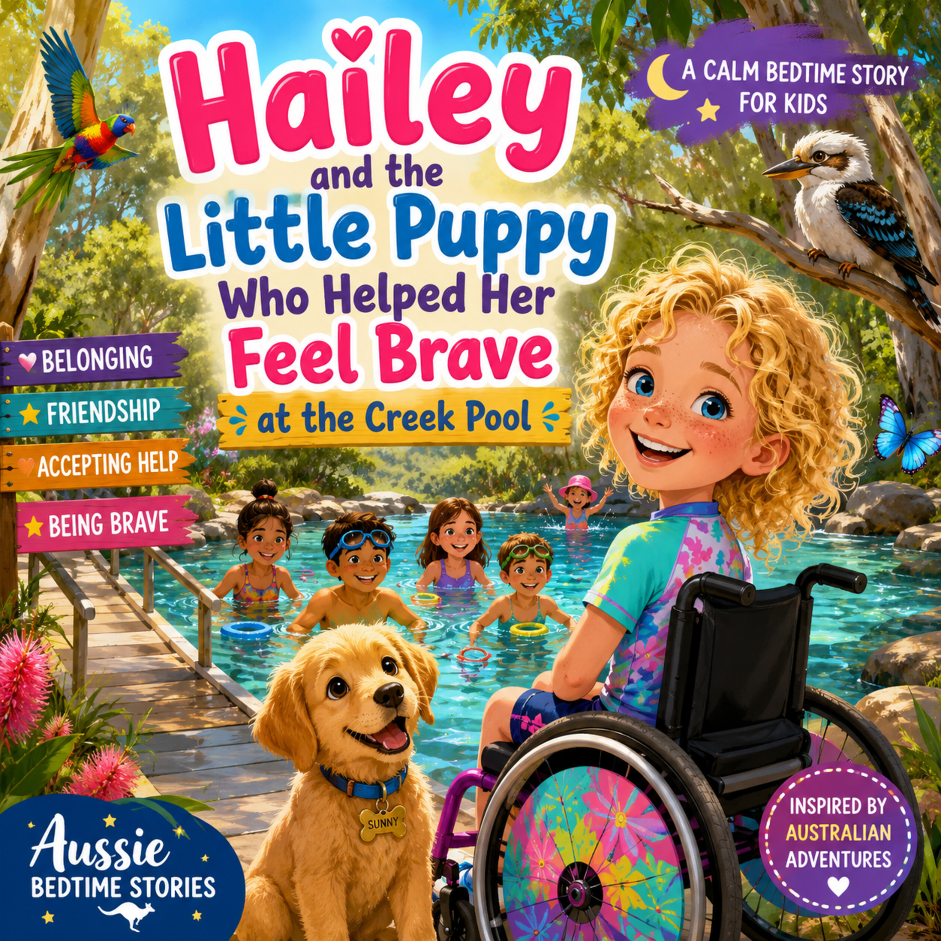 🌙 Hailey and the Little Puppy Who Helped Everyone Find the Best Adventure 🐶 (A Calm Bedtime Story for Kids About Belonging, Friendship & Accepting Help)