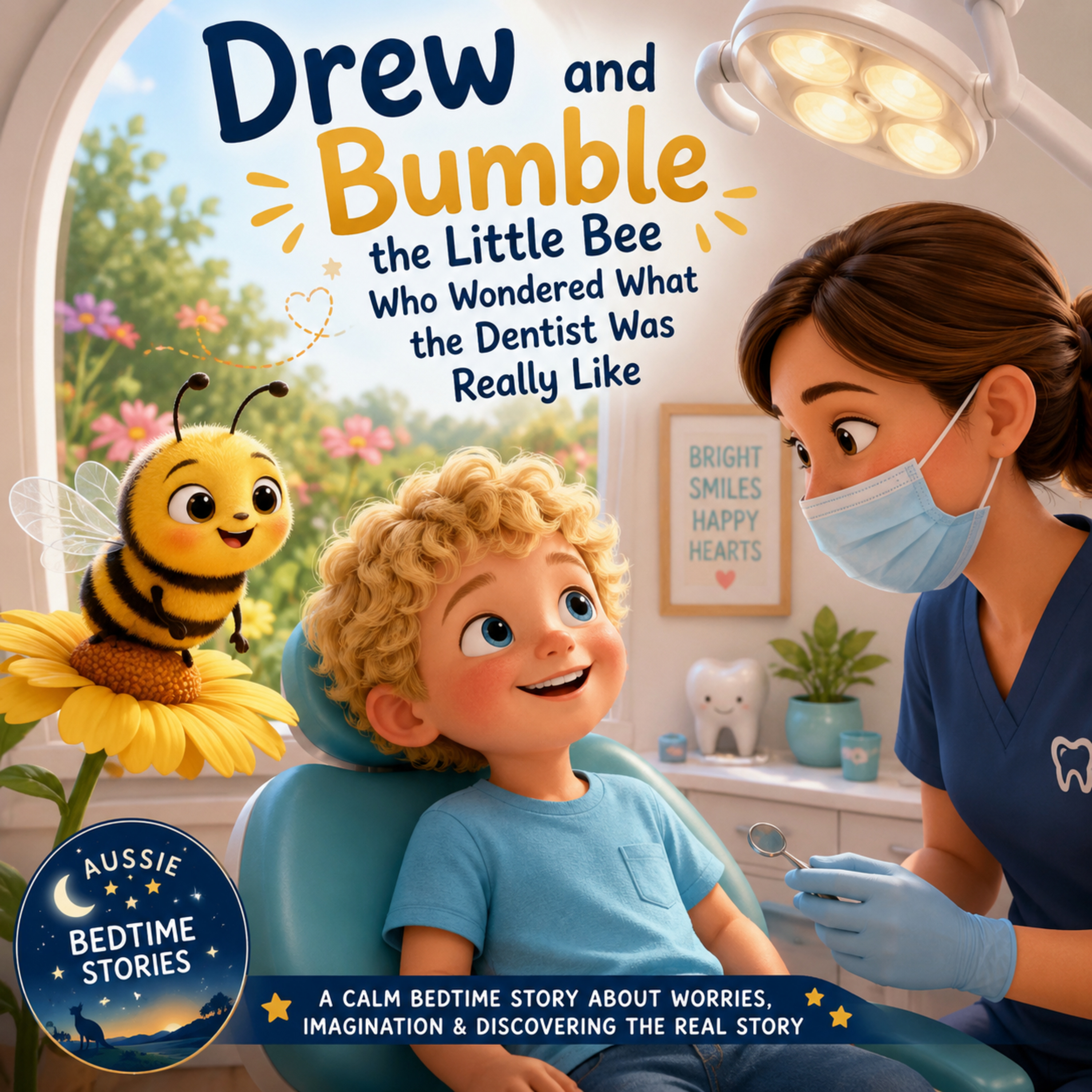 🌙 Drew and Bumble the Little Bee Who Wondered What the Dentist Was Really Like 🐝