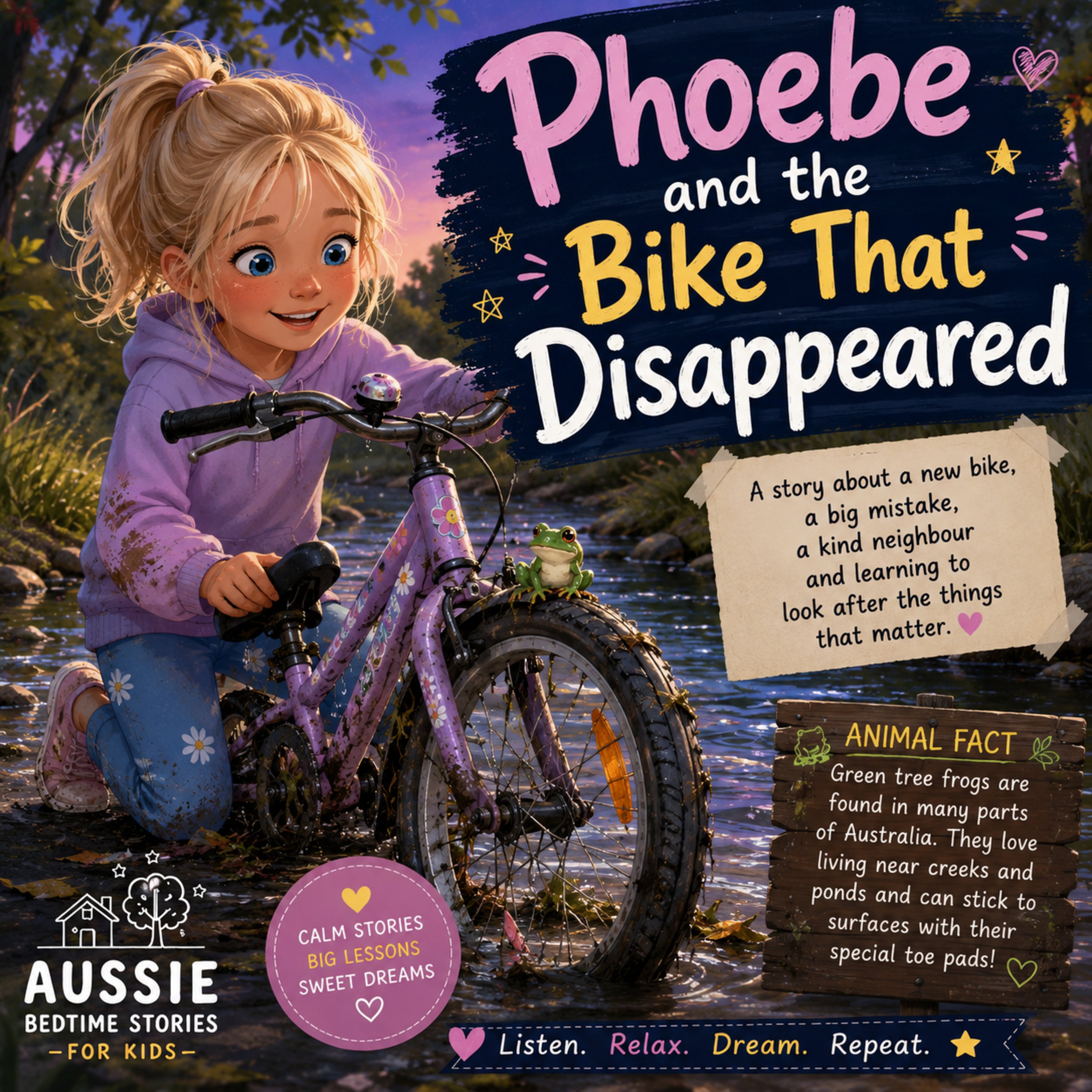 🌙 Phoebe and the Bike That Disappeared: Learning to Look After Your Things