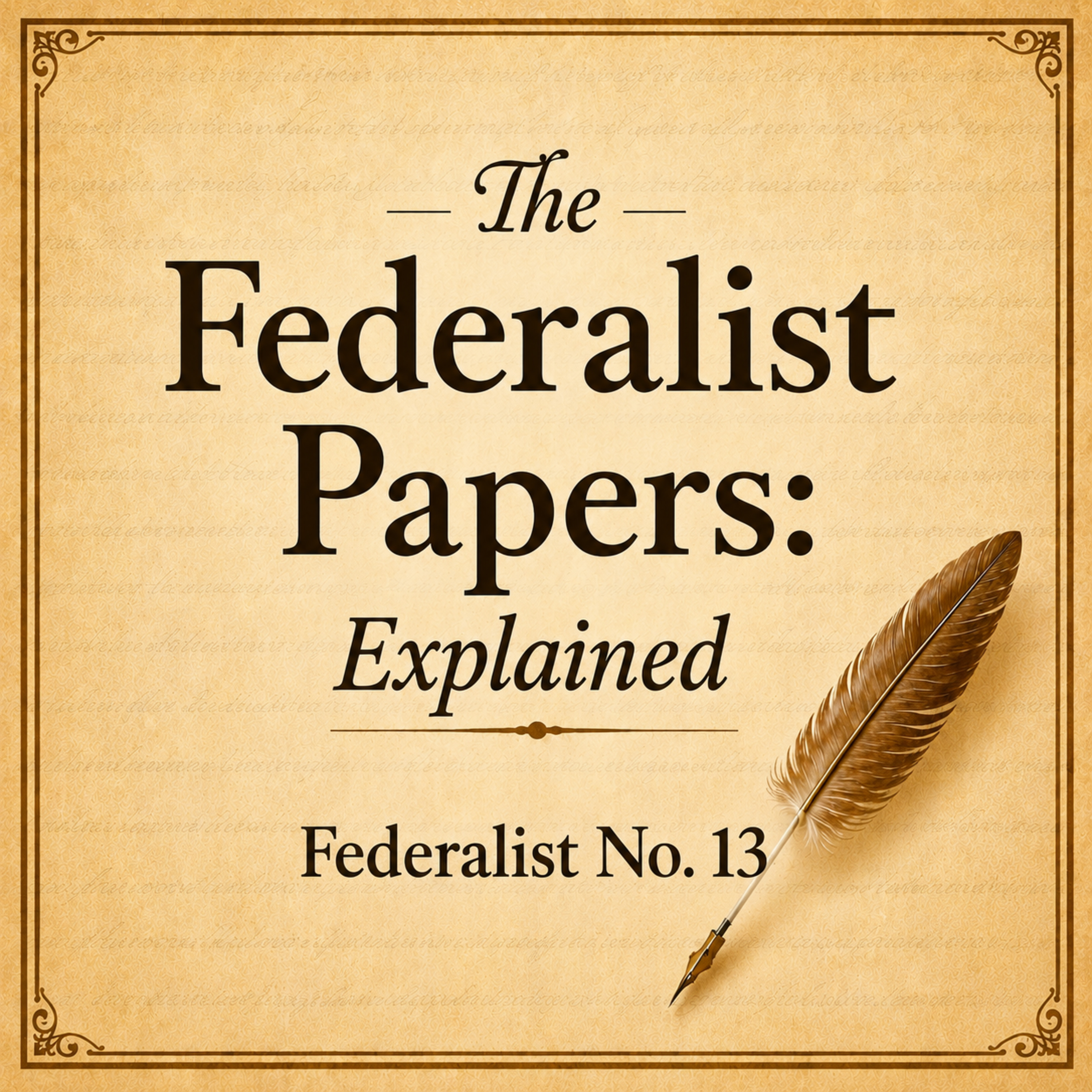 Federalist No. 13 Explained: Why One Country Is Cheaper Than Several episode artwork