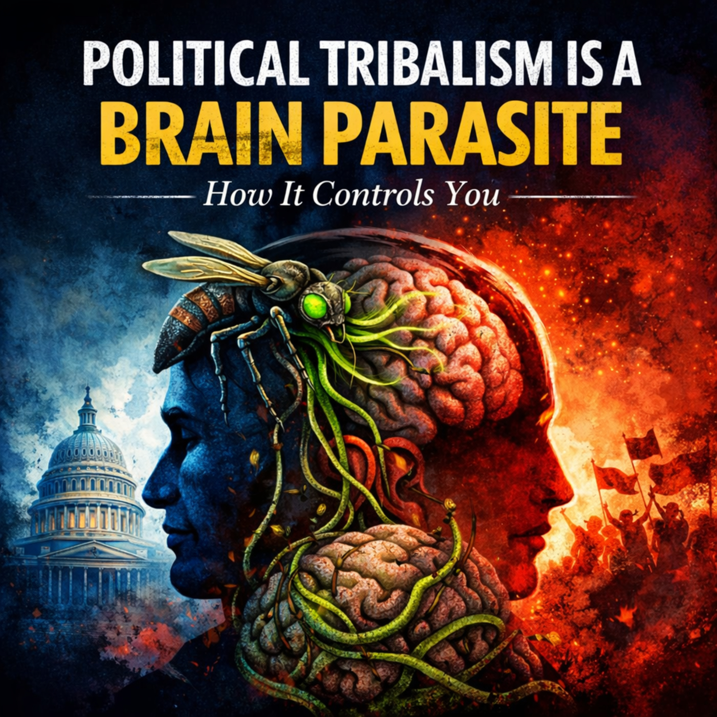 Political Tribalism Is a Brain Parasite (Here’s How It Controls You) episode artwork