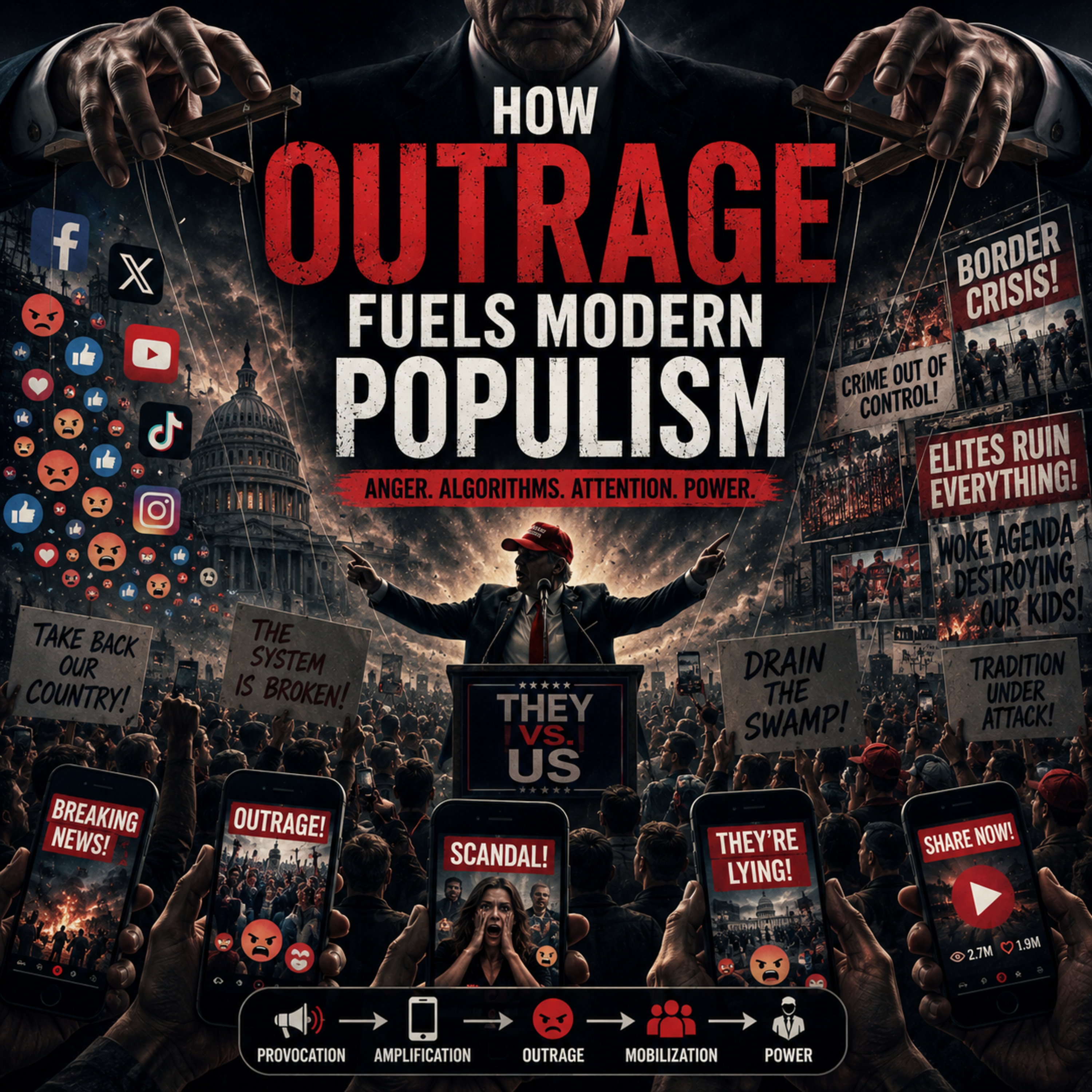 How Media and Outrage Feed Each Other- Why Outrage Is the Fuel of Modern Politics &The Endless Outrage Cycle Explained episode artwork