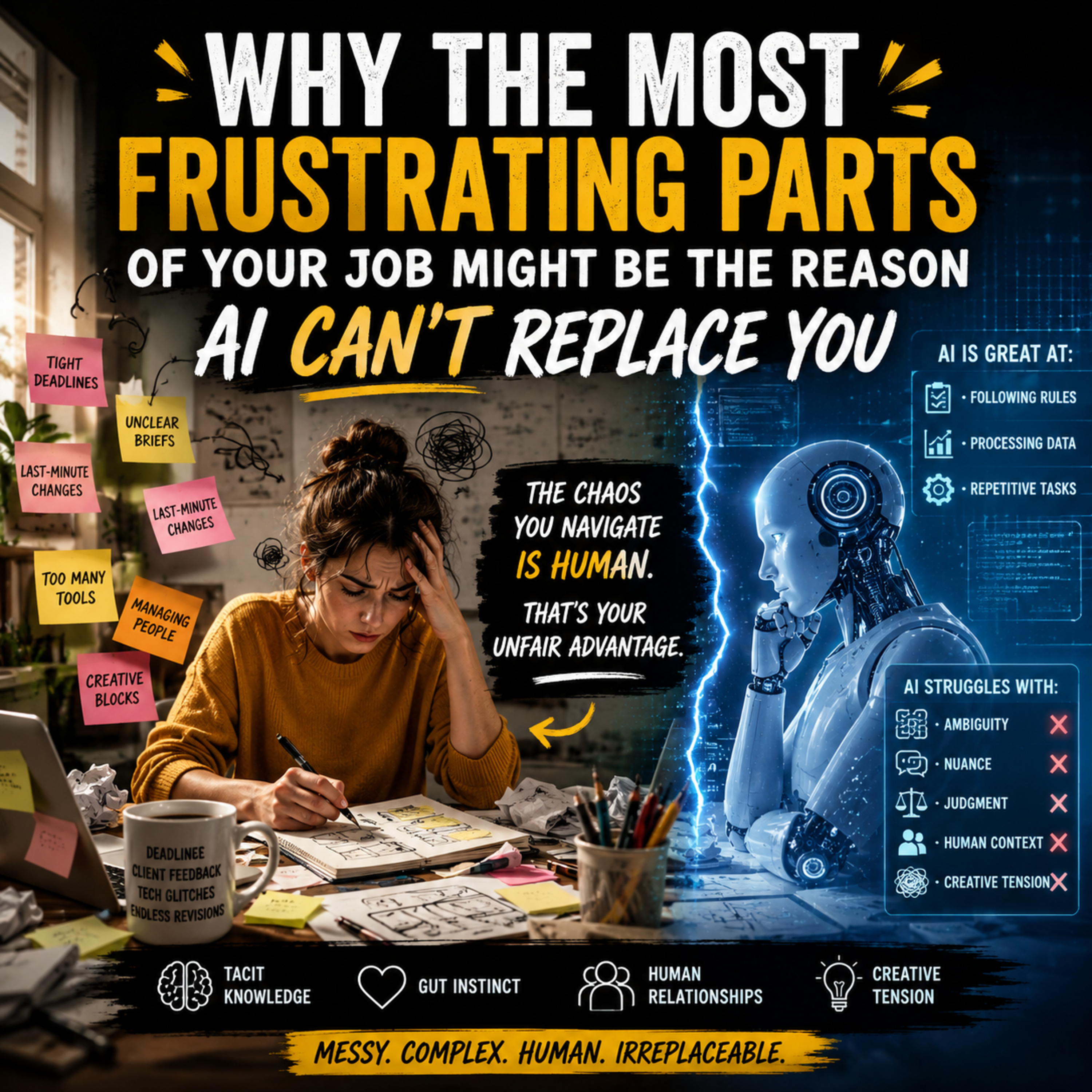Why the Most Frustrating Parts of Your Job Might Be the Reason AI Can’t Replace You episode artwork