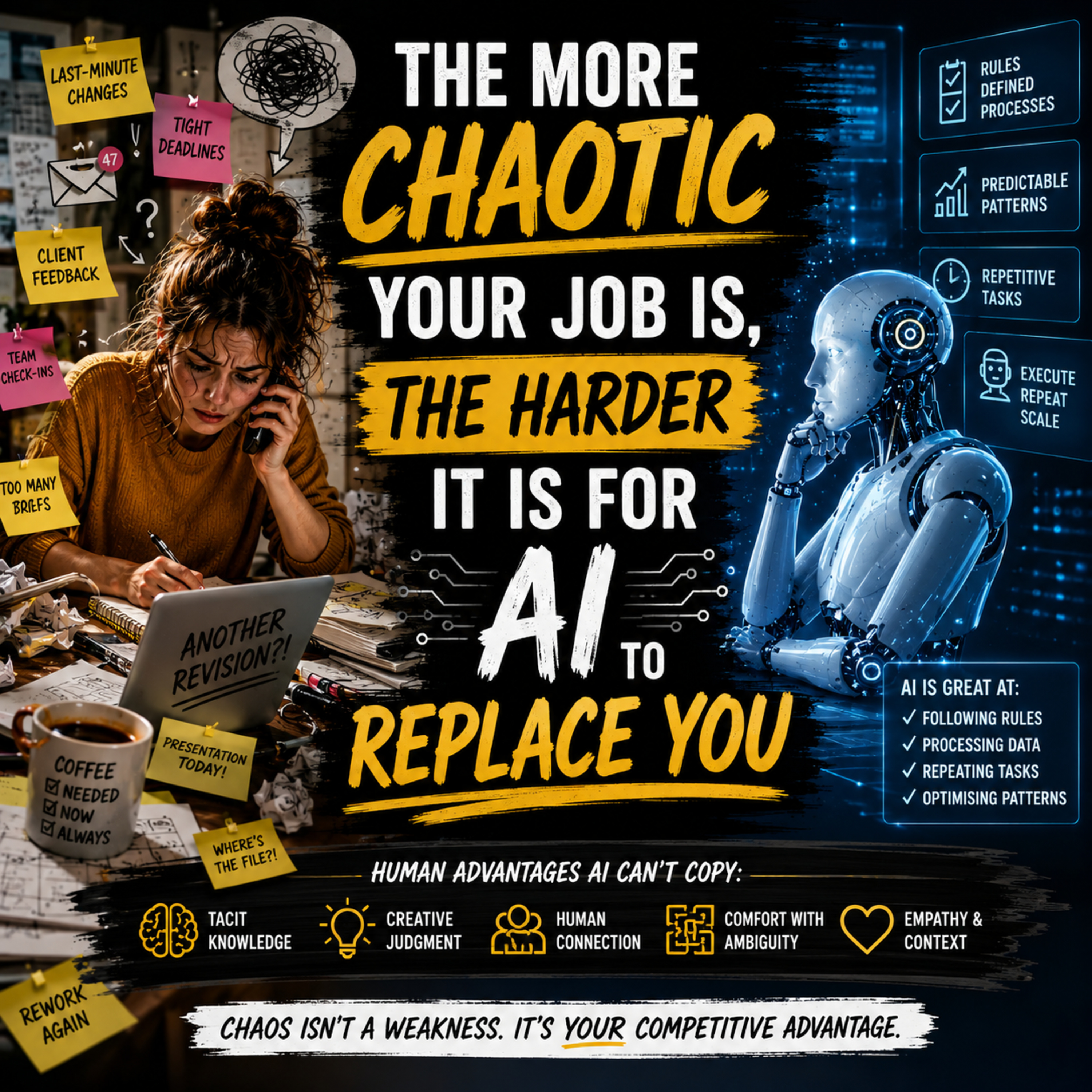 The More Chaotic Your Job Is, the Harder It Is for AI to Replace You episode artwork