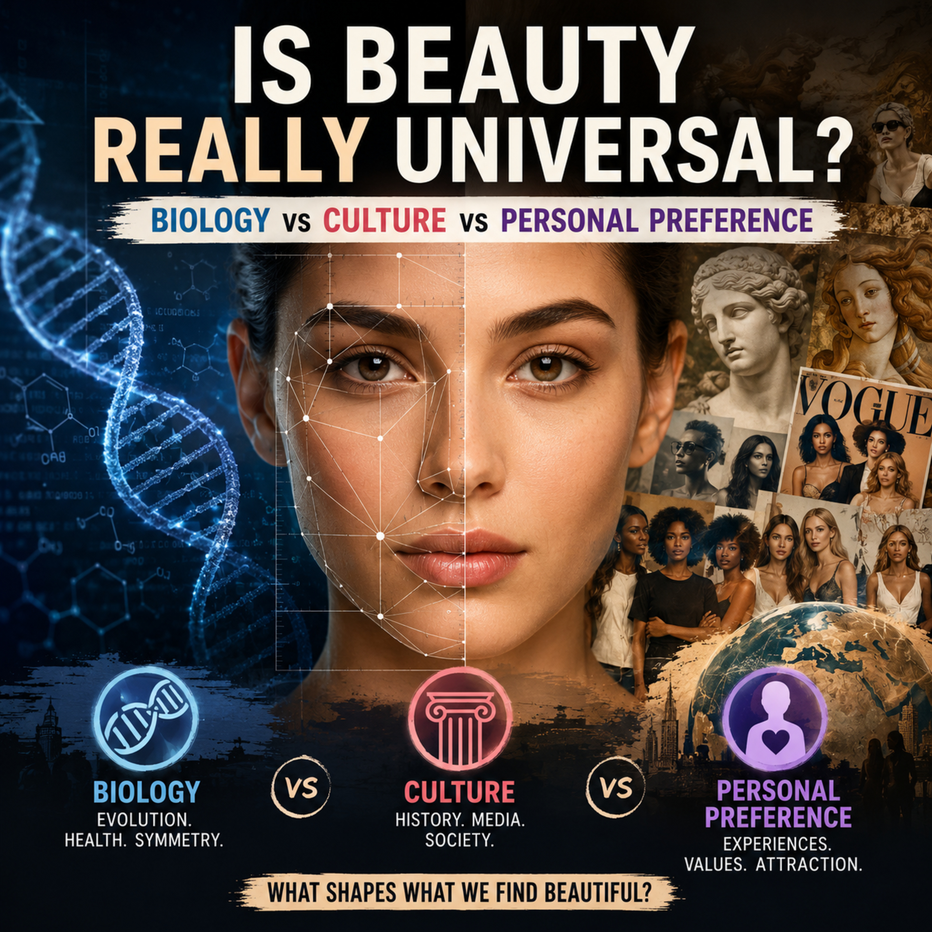 Is Beauty Really Universal? Biology vs Culture vs Personal Preference episode artwork