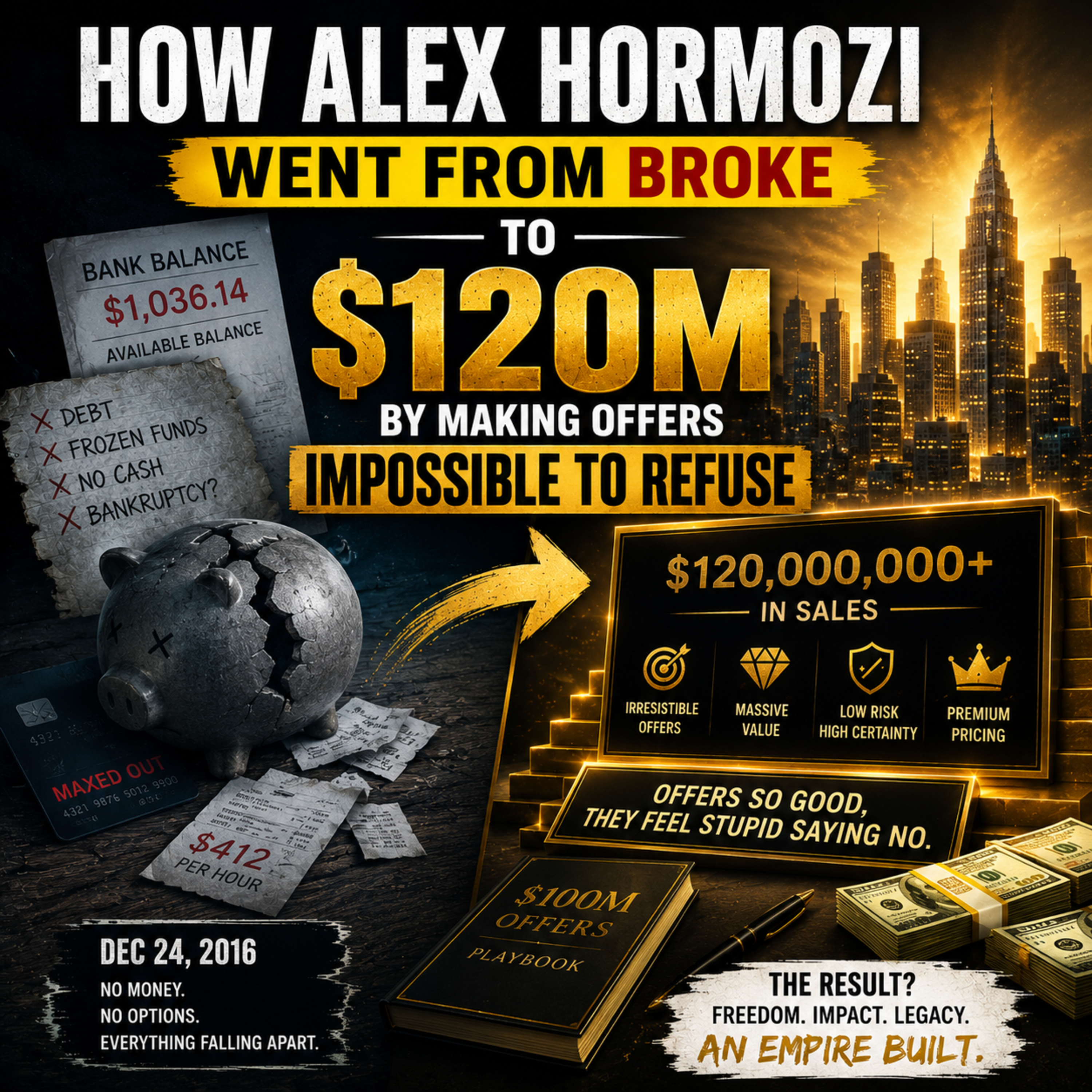 How Alex-Hormozi Went From Broke to $120M by Making Offers Impossible to Refuse episode artwork
