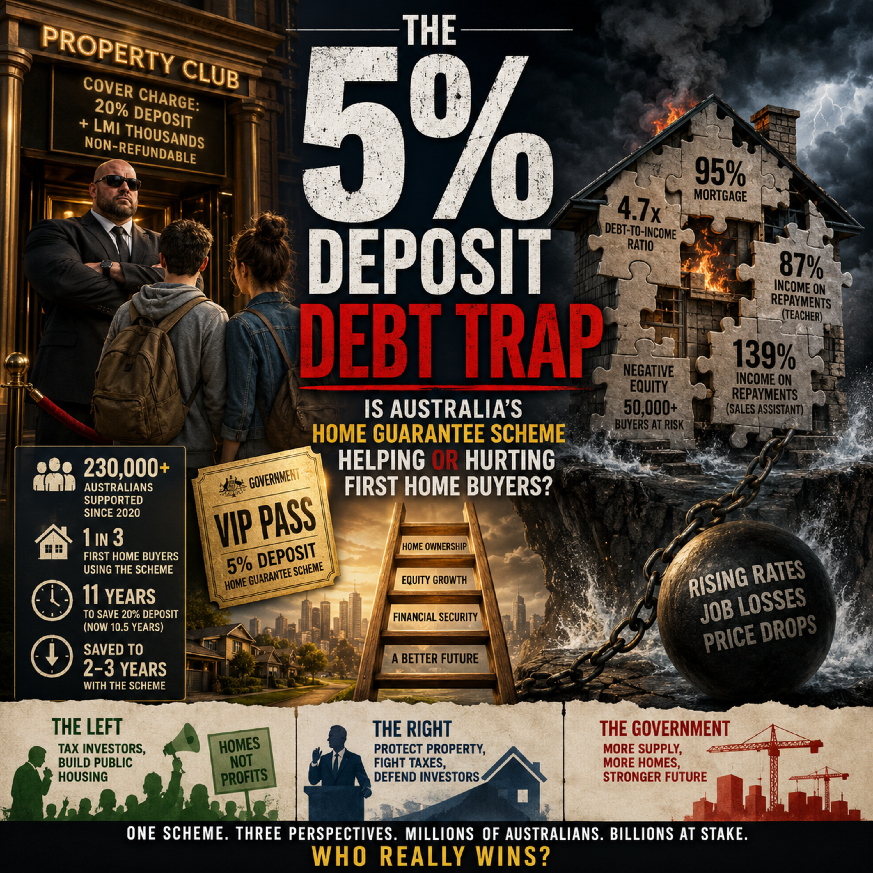 The 5% Deposit Debt Trap: Is Australia’s Home Guarantee Scheme Helping or Hurting First Home Buyers? episode artwork