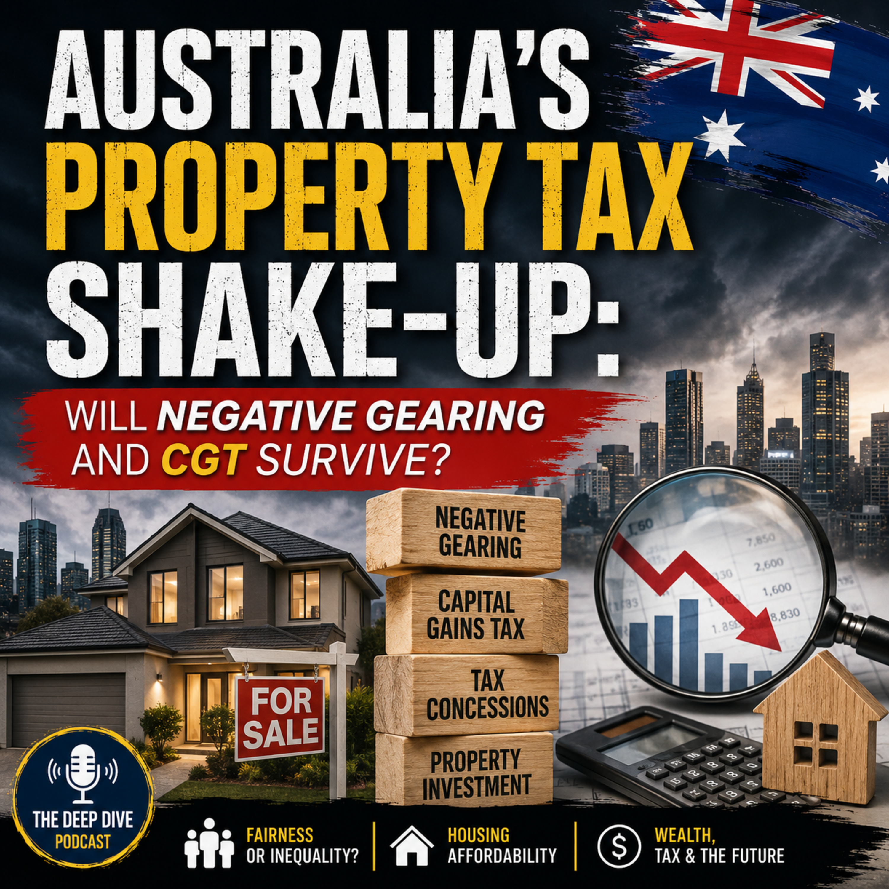 Australia's Property Tax Shake-Up: Will Negative Gearing and CGT Survive? episode artwork