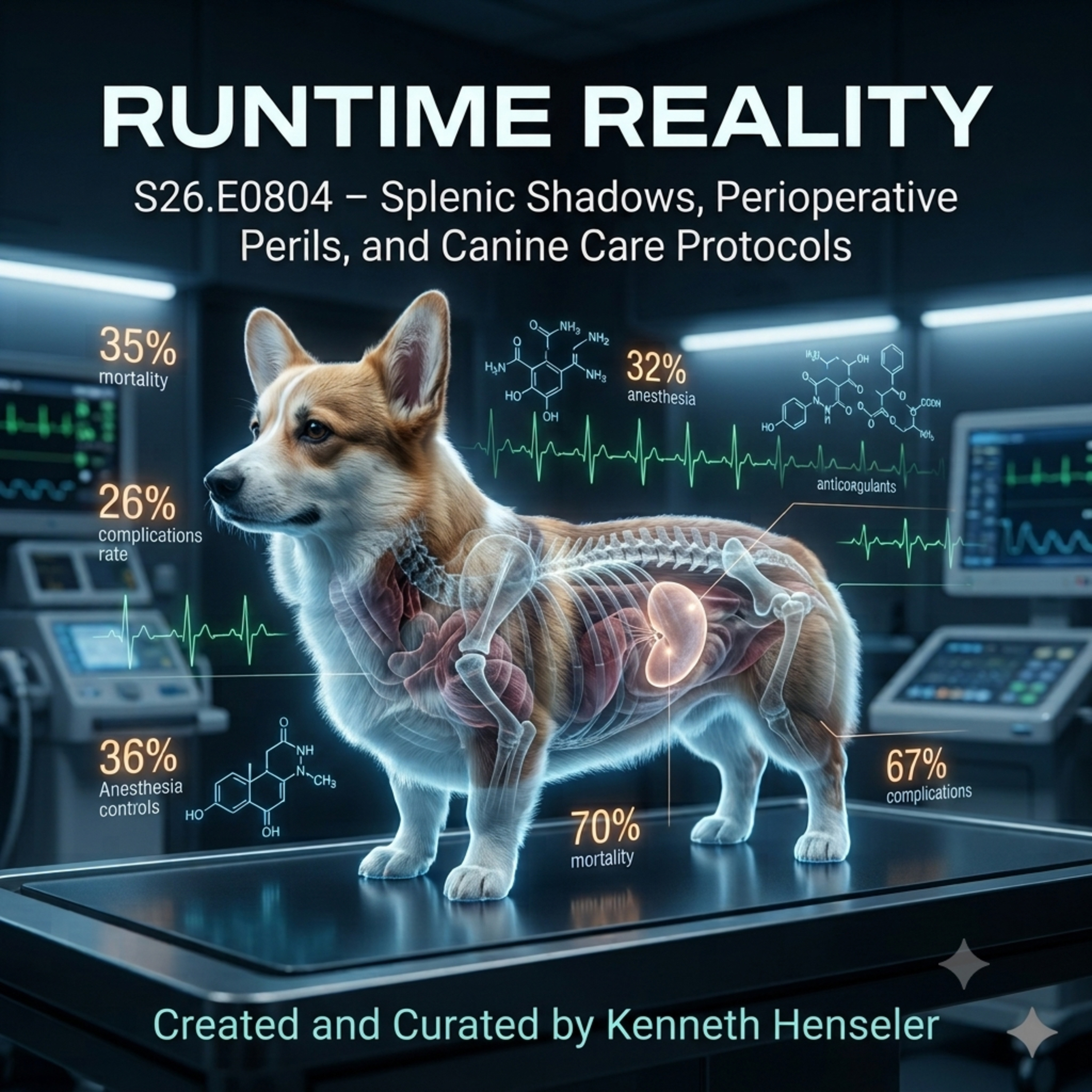 S26.E0804 – Splenic Shadows, Perioperative Perils, and Canine Care Protocols episode artwork