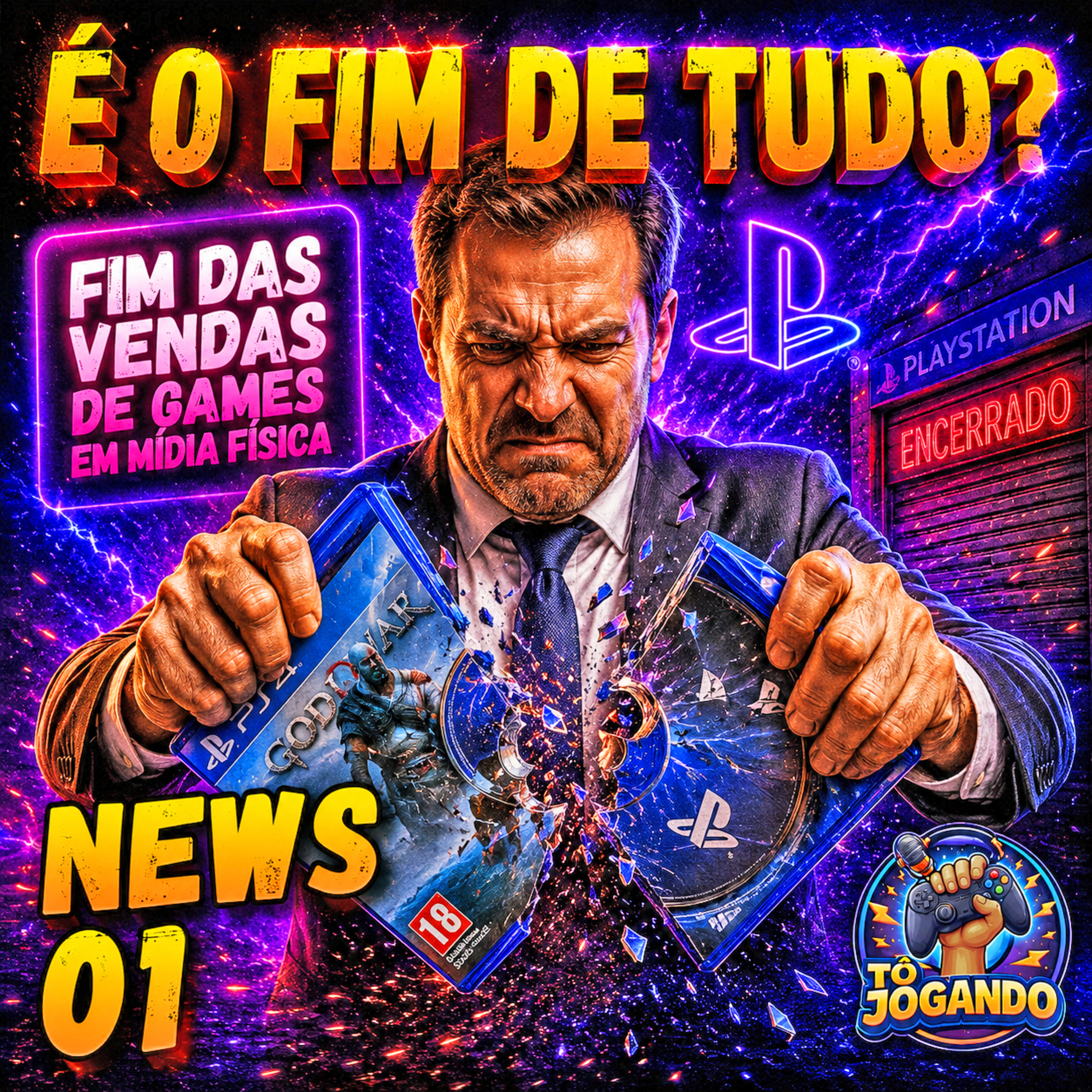Tô Jogando: News 01 - O Fim dos Games em Mídia Física? episode artwork