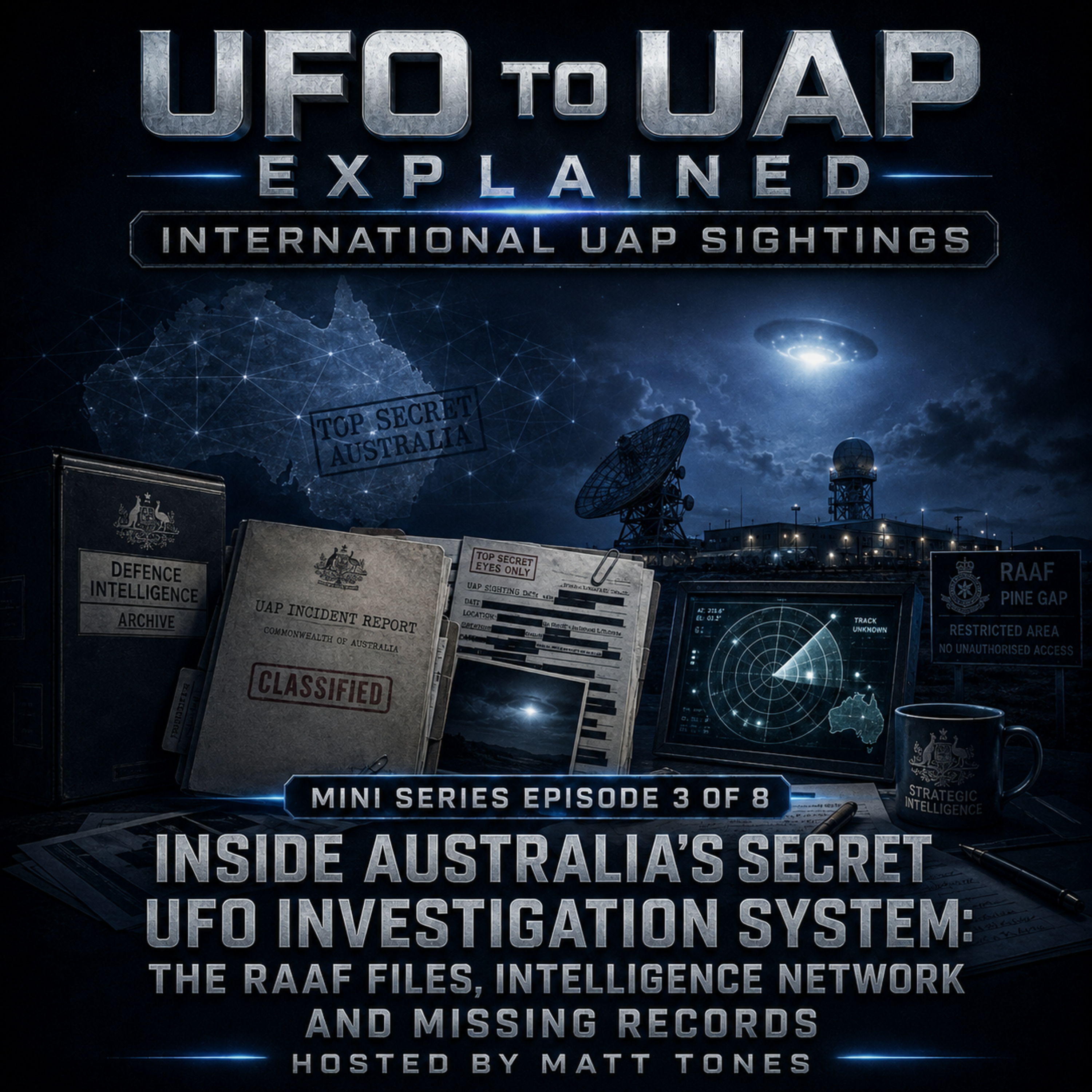 International UAP Sightings: Australia's Secret UFO Investigation System episode artwork