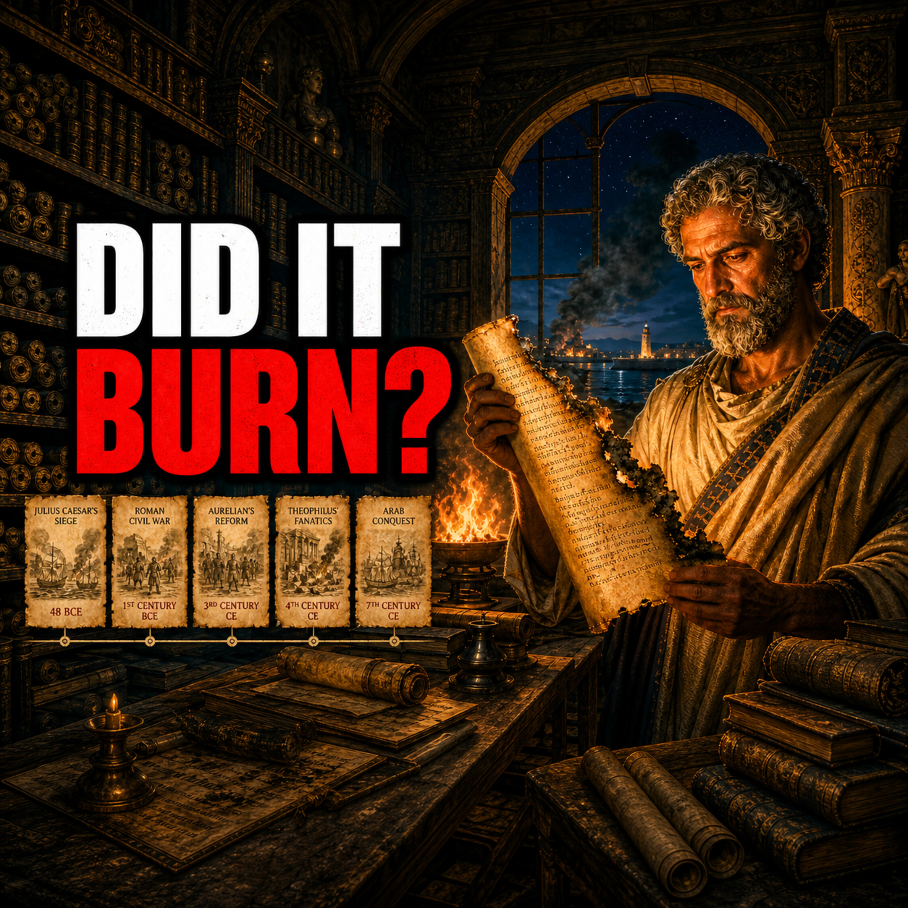 The Library of Alexandria Did NOT Burn Once: The 5 “Lost Knowledge” Timelines No One Agrees On episode artwork