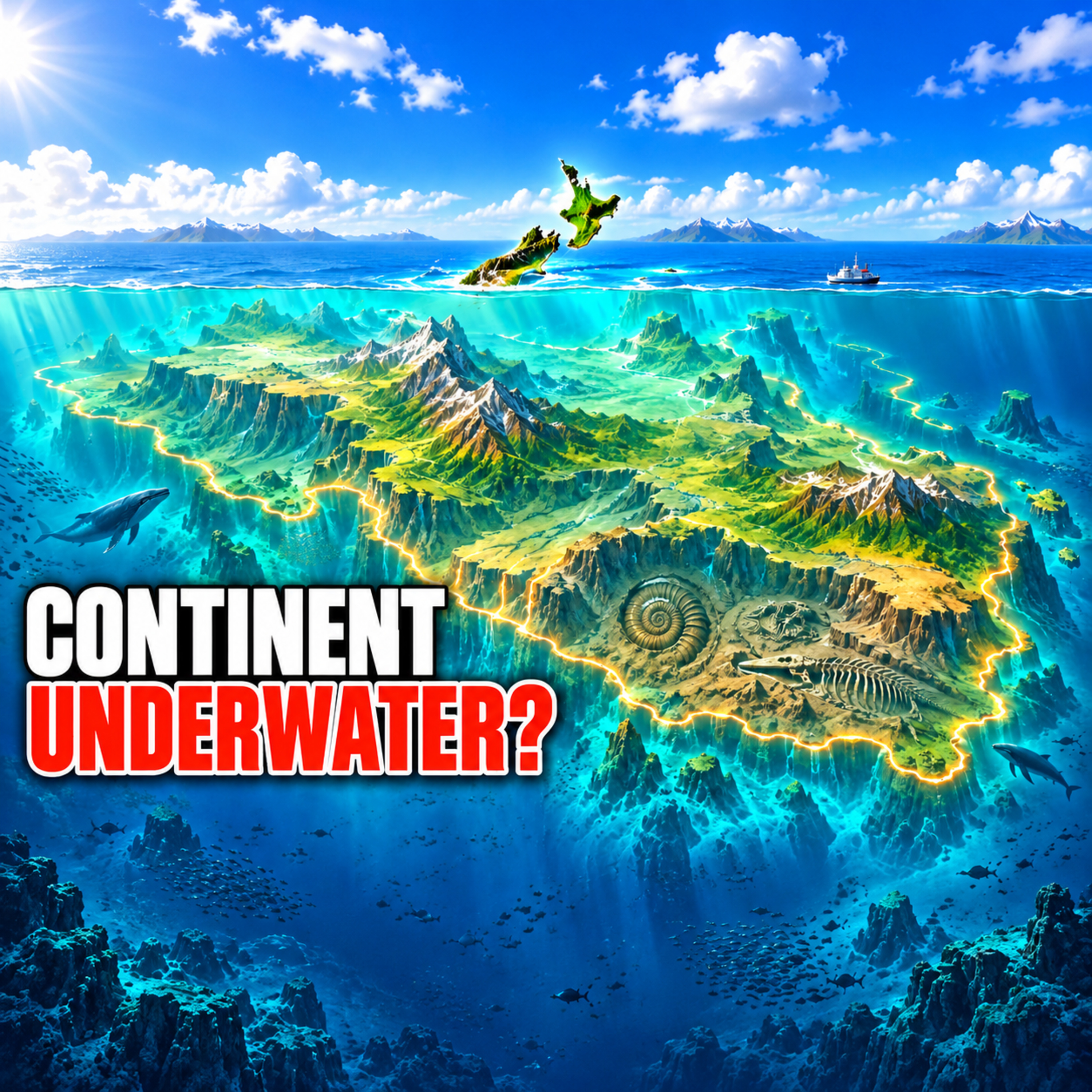 The Mysterious Lost Continent of Zealandia - 94% of a Landmass Hidden Under the Pacific