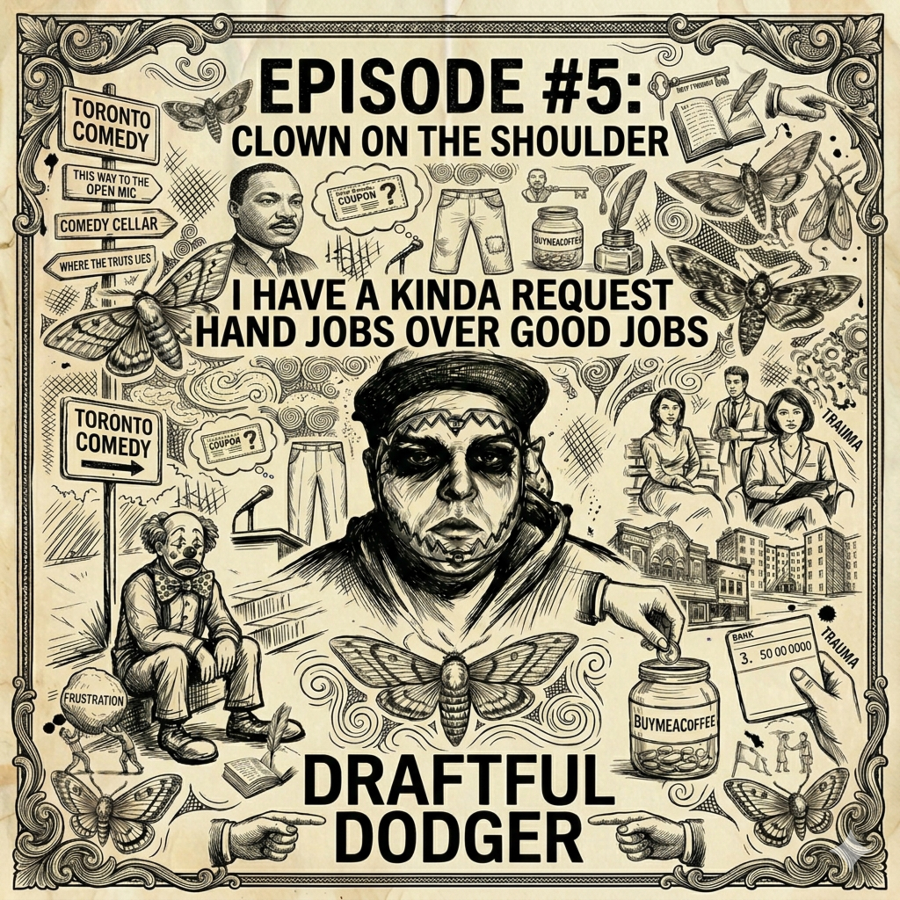 Episode #5 | Clown on the Shoulder, I Have a Kinda Request, and Hand J*bs Over Good Jobs episode artwork