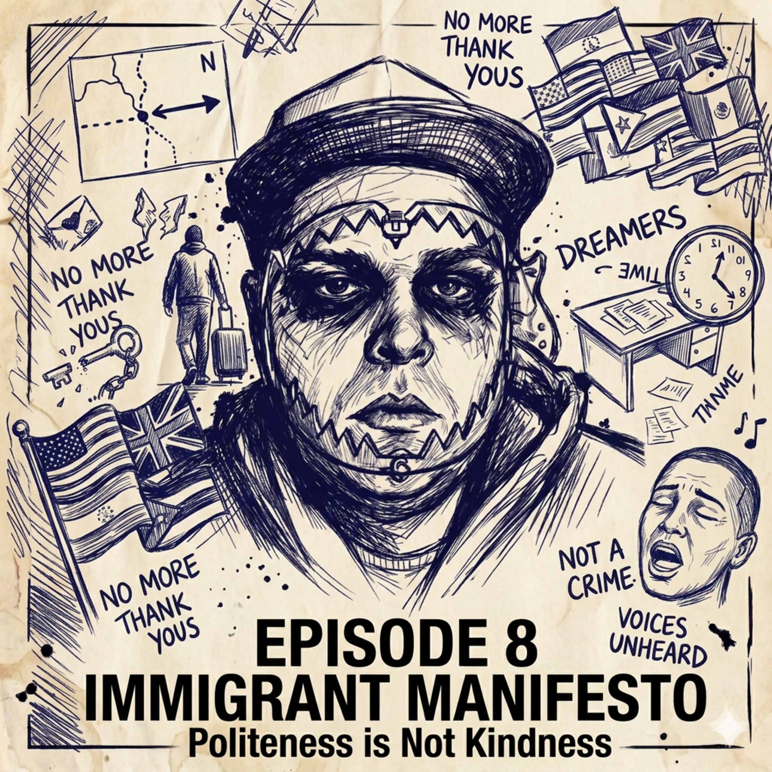 Episode #8 | IMMIGRANT MANIFESTO: Politeness is Not Kindness episode artwork
