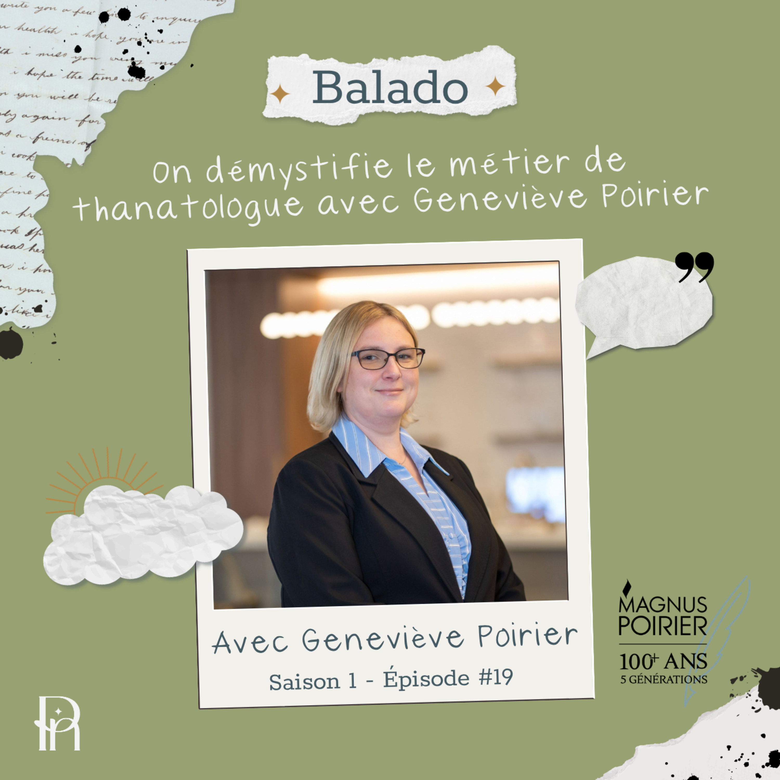 19. Démystifier le métier de thanatologue avec Geneviève Poirier episode artwork