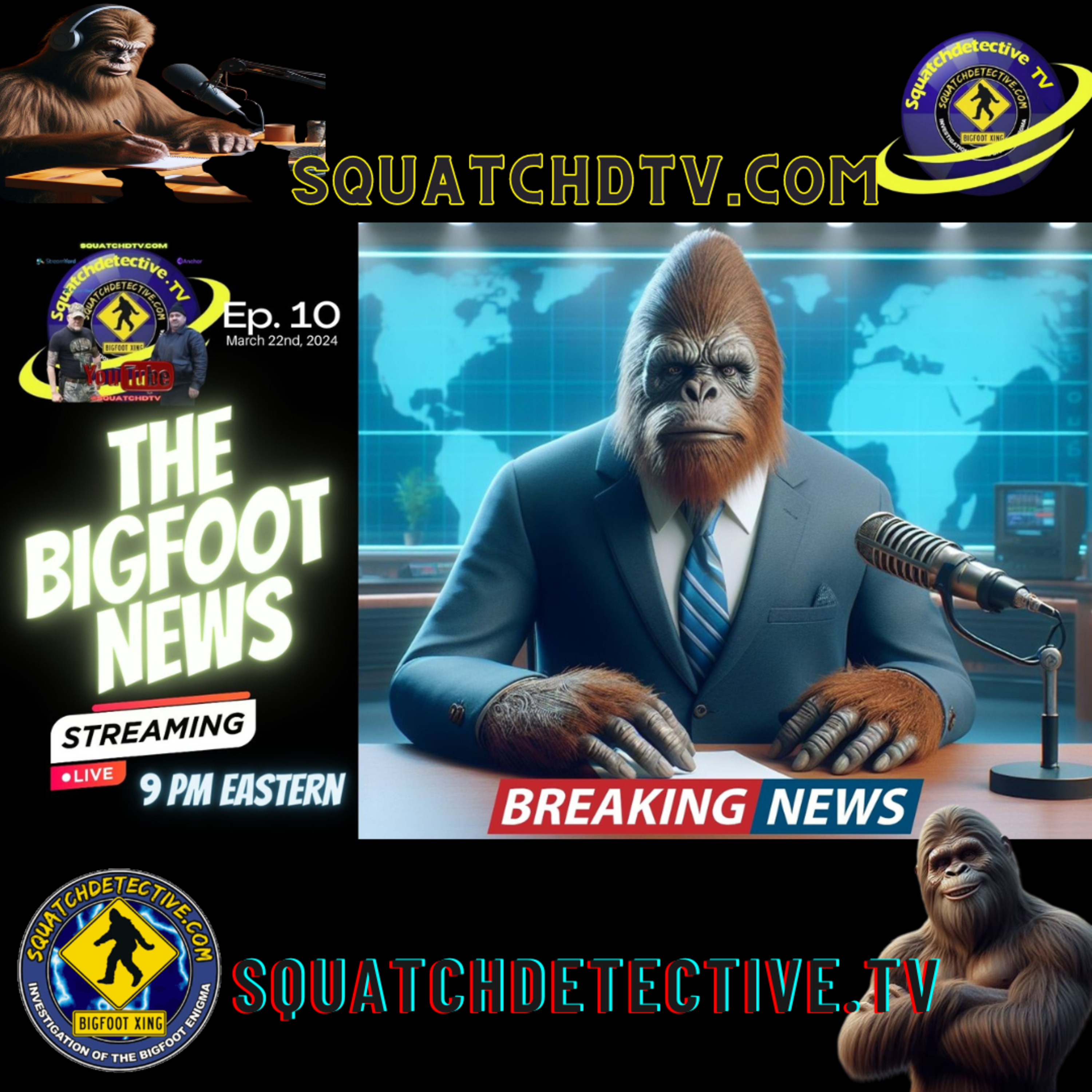 🔴The Bigfoot News AUDIO EDITION [Ep.10] 📰 Bigfoot 👣 Demonic ???😈& a Missouri Sighting - Mo Mo?