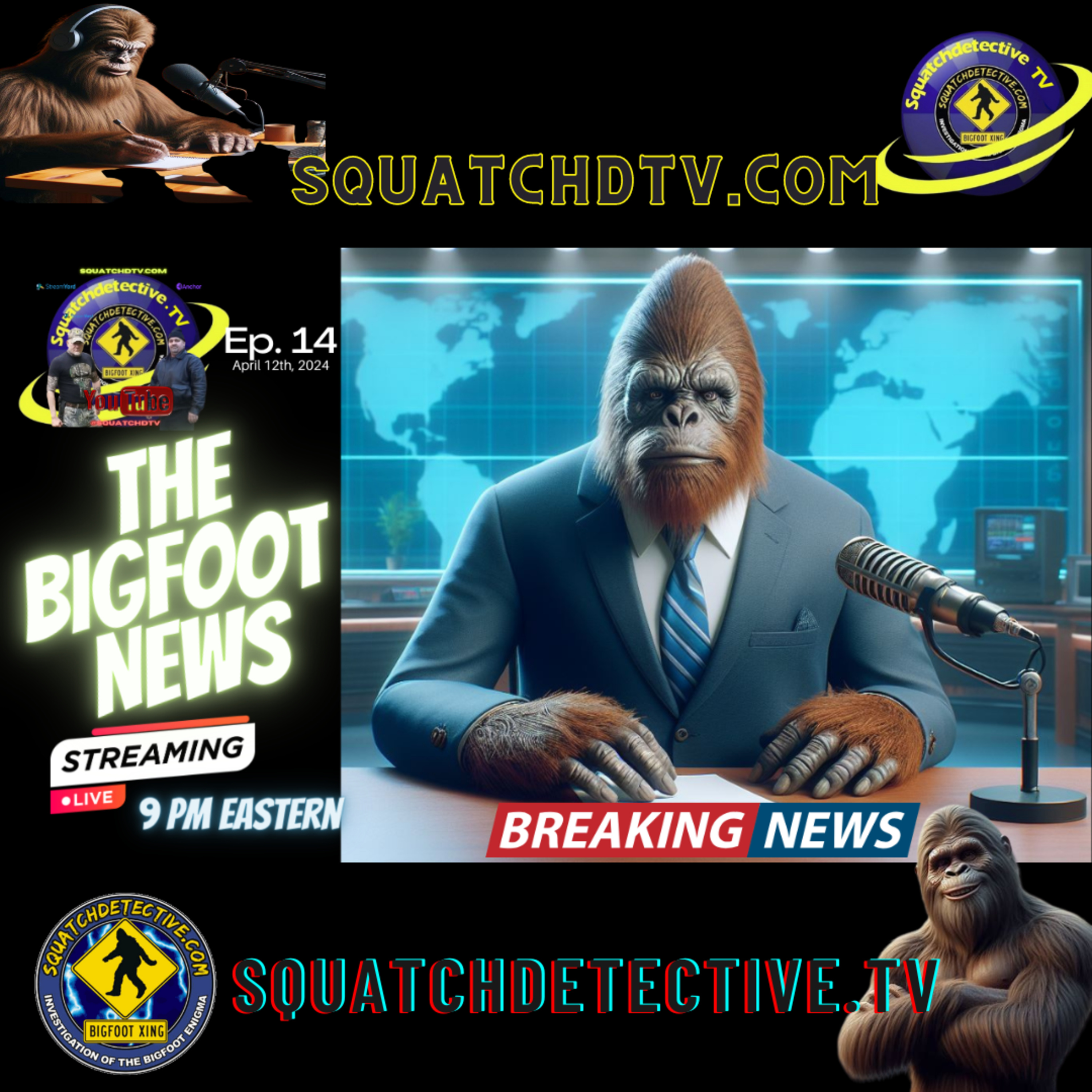 🔴The Bigfoot News [Ep.14] AUDIO EDITION 📰Kentucky Bigfoot, Bigfoot April Fools Joke