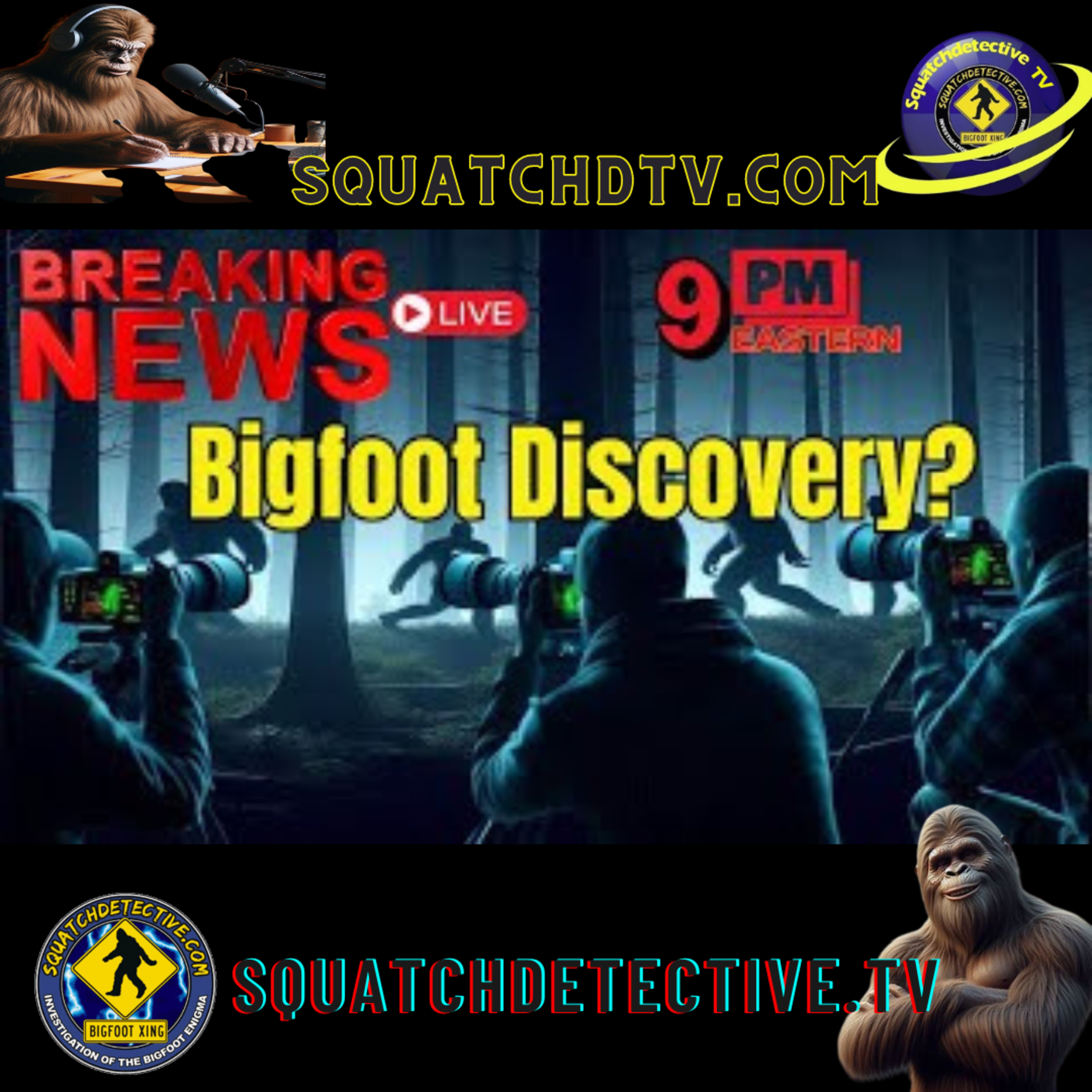 BREAKING BIGFOOT NEWS!!! NEW ALLEGED MULTIPLE BIGFOOT FOOTAGE! [AUDIO EDITION]