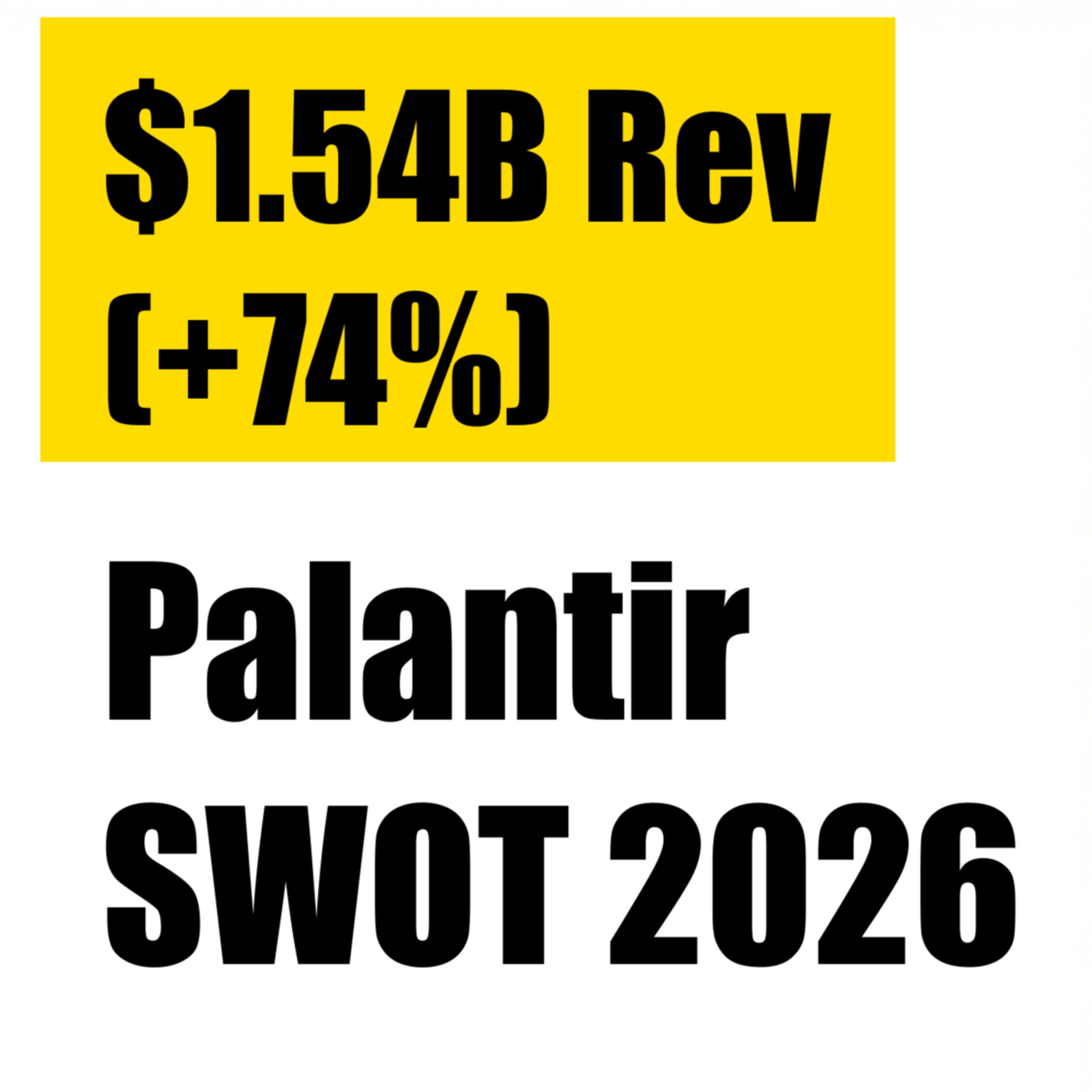 Palantir SWOT Analysis 2026: Q1 Earnings May 4 Preview — Key Strategic Insights episode artwork