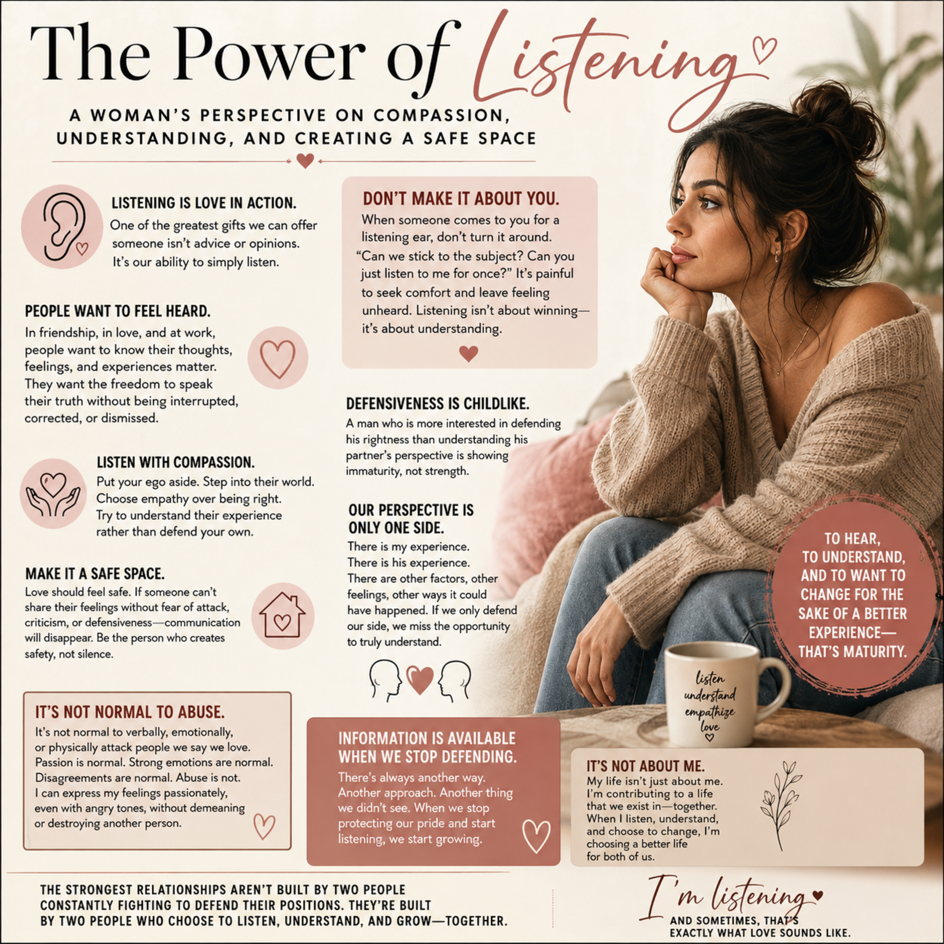 The Power of Listening: A Woman's Perspective on Compassion, Understanding, and Creating a Safe Space episode artwork