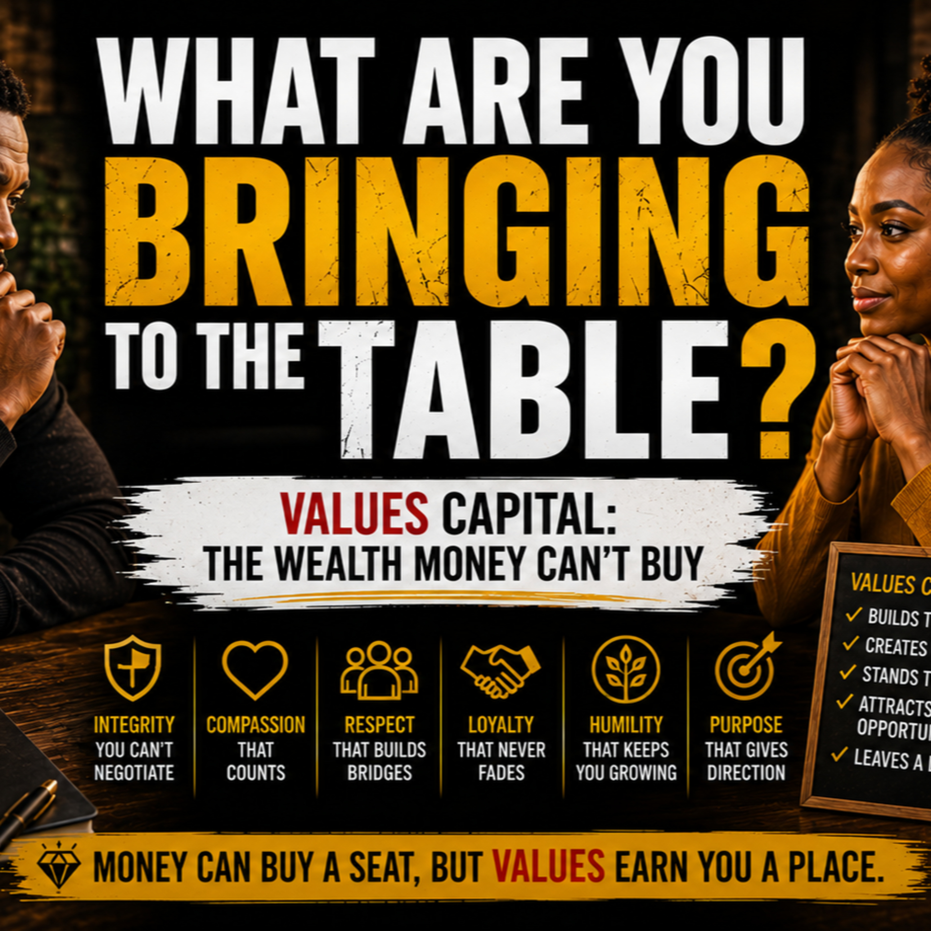 WHAT ARE YOU BRINGING TO THE TABLE? | Values Capital: The Wealth Money Can't Buy episode artwork