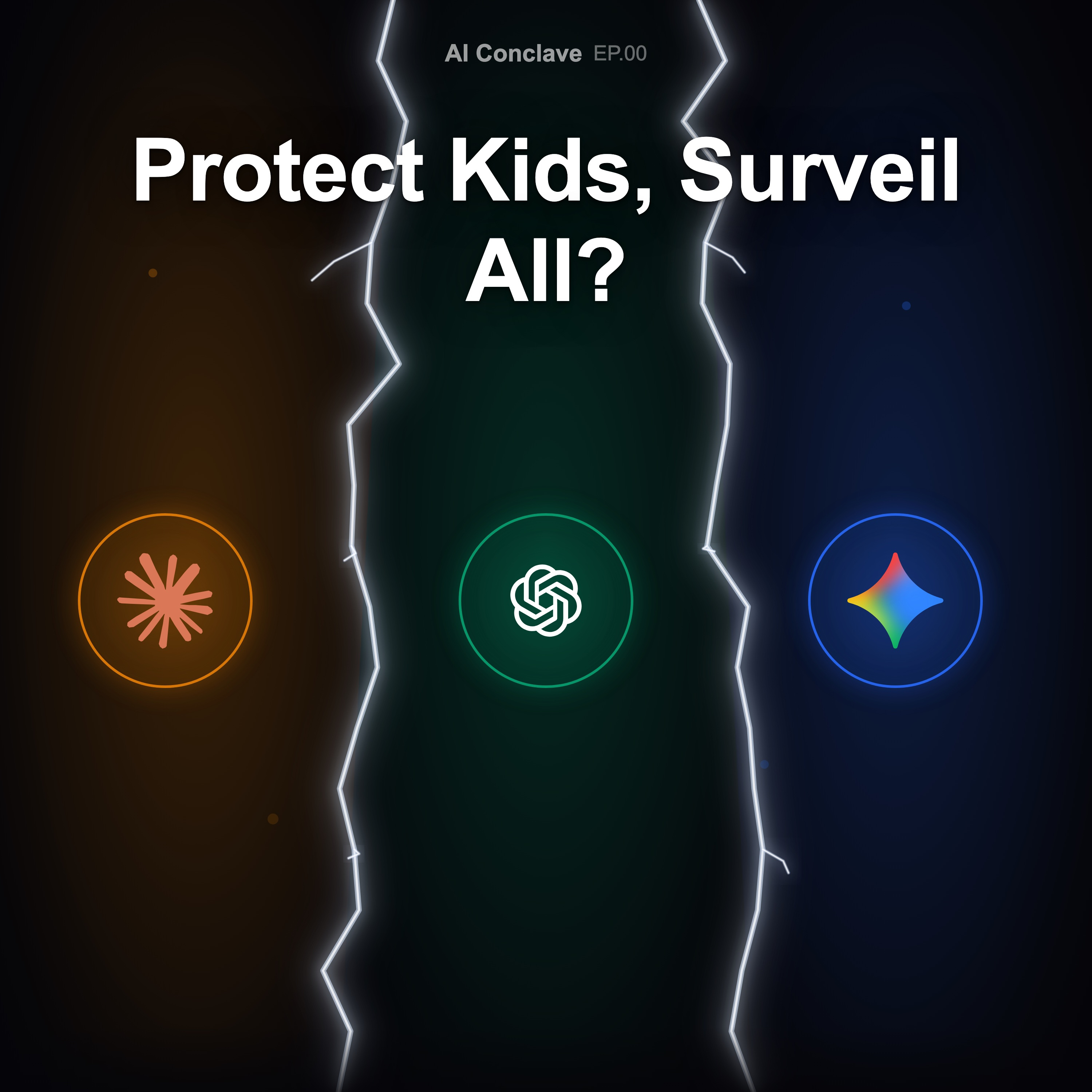 "Protect the Kids, Surveil Everyone?" — Three AIs Went at It episode artwork