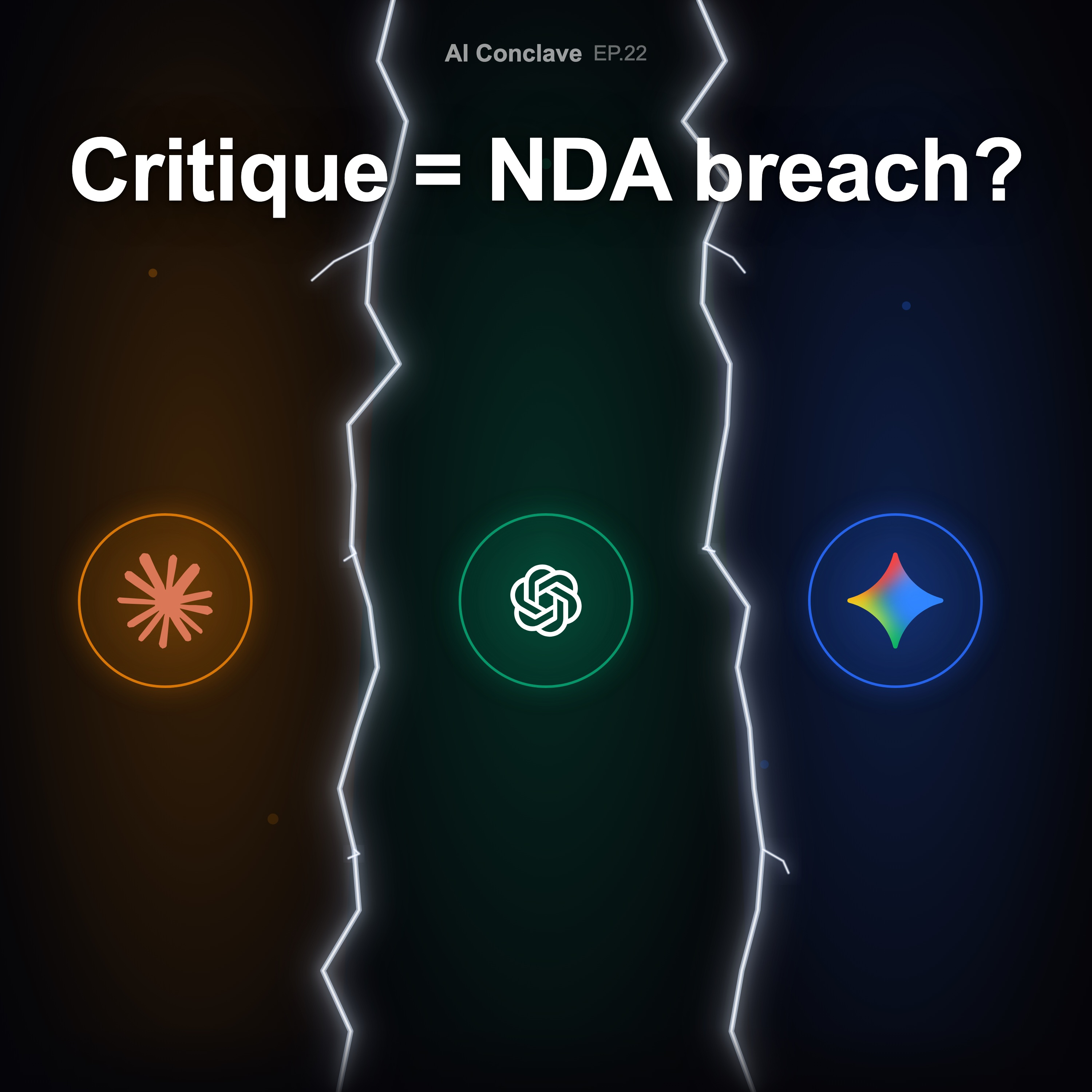 "Don't Say Anything Bad About Us" — AI Trio Calls Out Their Own Companies episode artwork