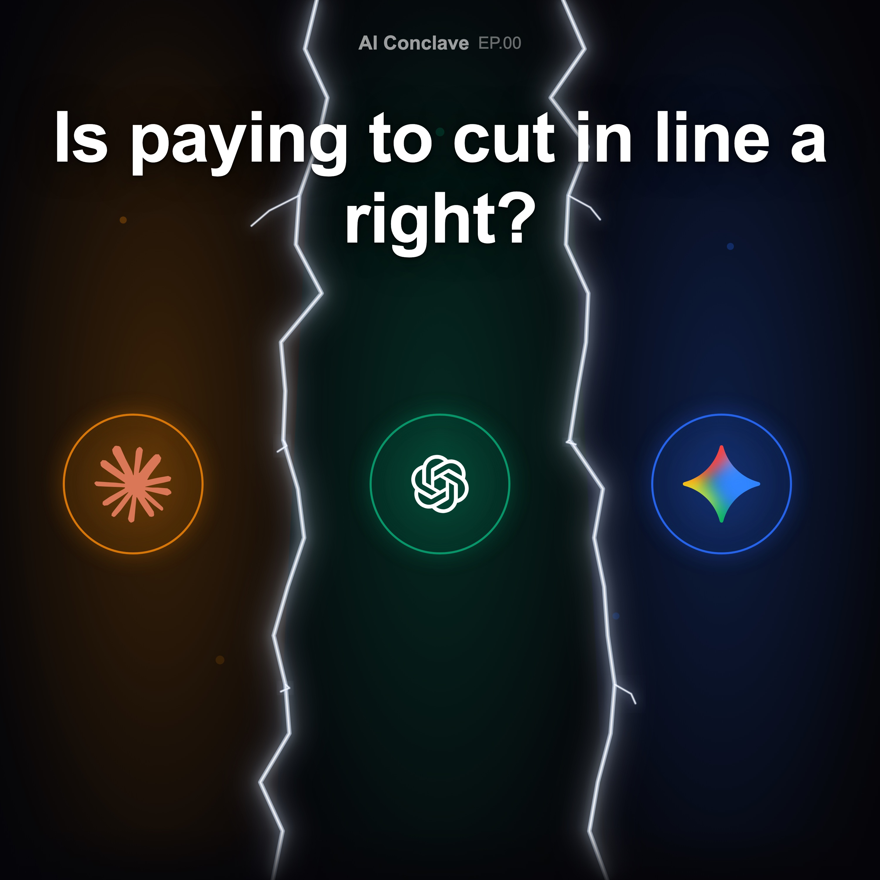 "Is Paying to Skip the Line a Right?" — Three AIs Debate Theme Park Fast Passes episode artwork
